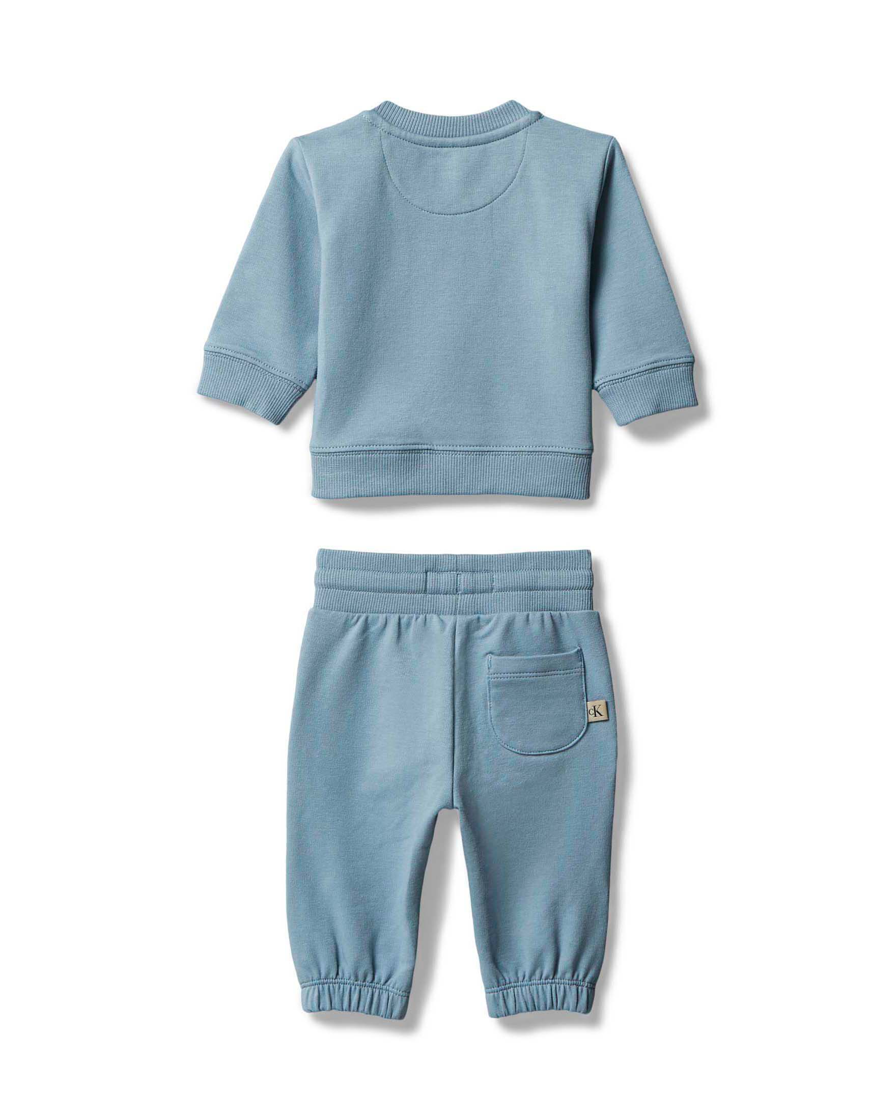 Completo tuta Calvin Klein azzurro in cotone stretch image