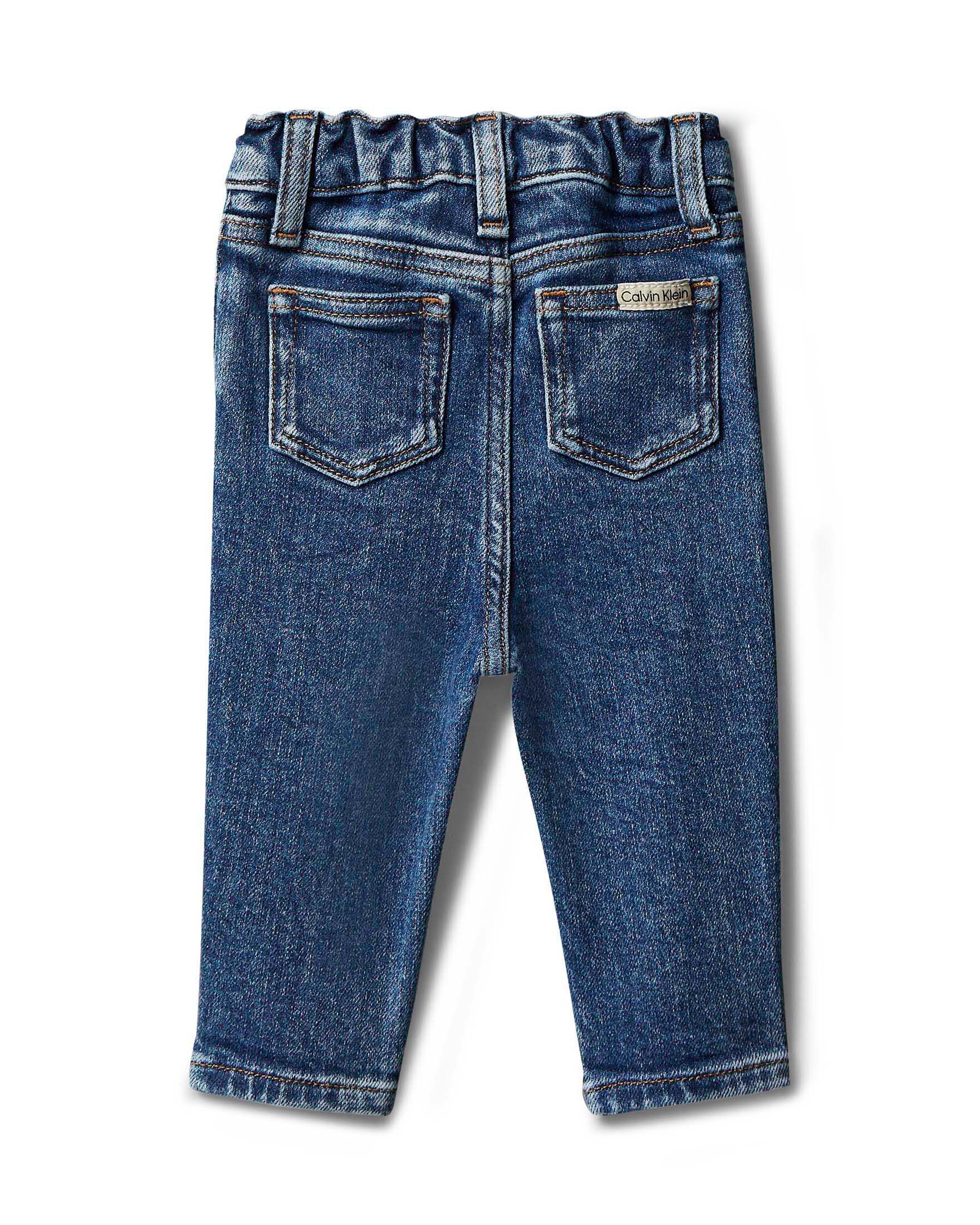 Jeans regular fit Calvin Klein lavaggio scuro stone washed image