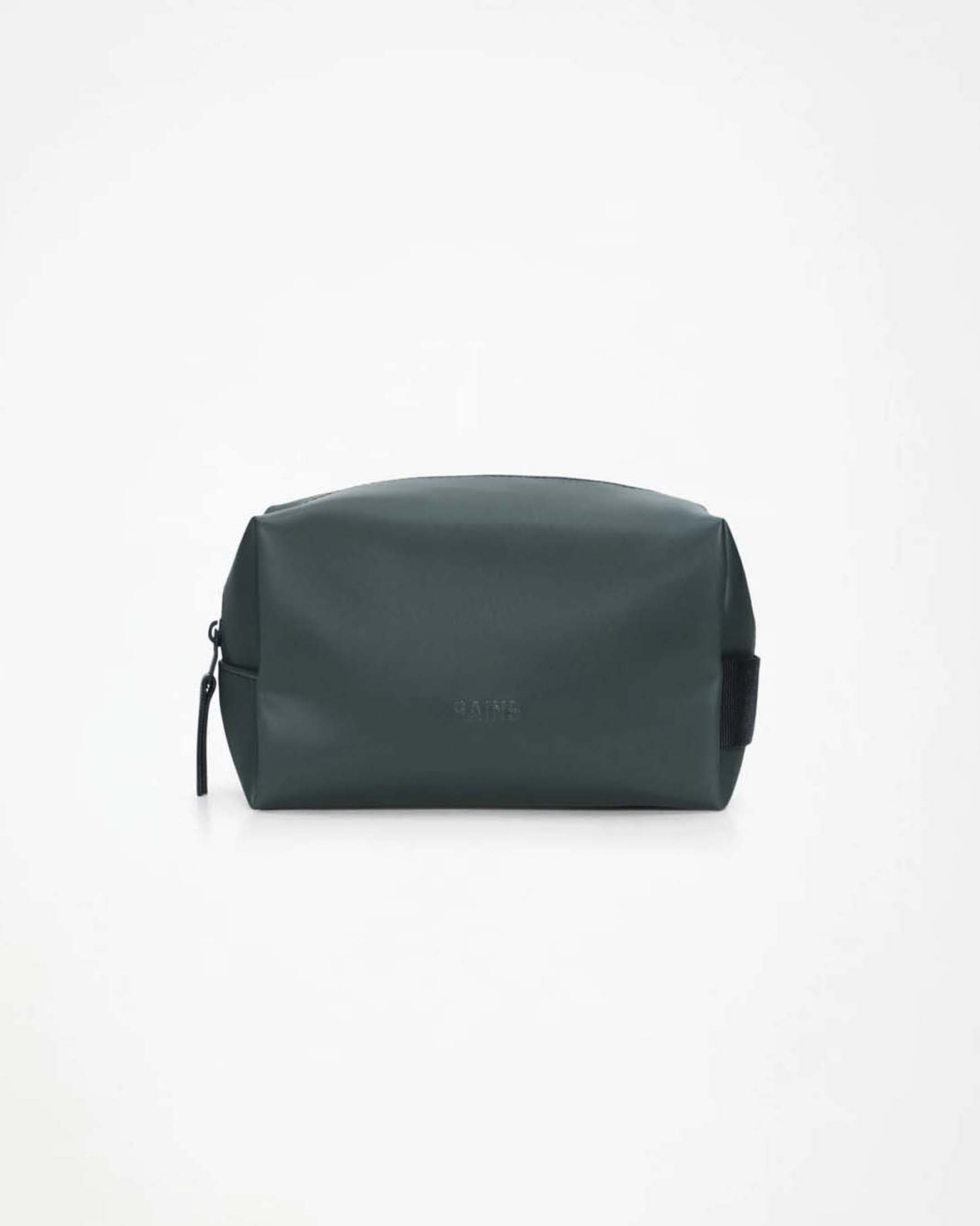 Beauty Wash Bag Small Rains grigio in tessuto impermeabile con manico laterale