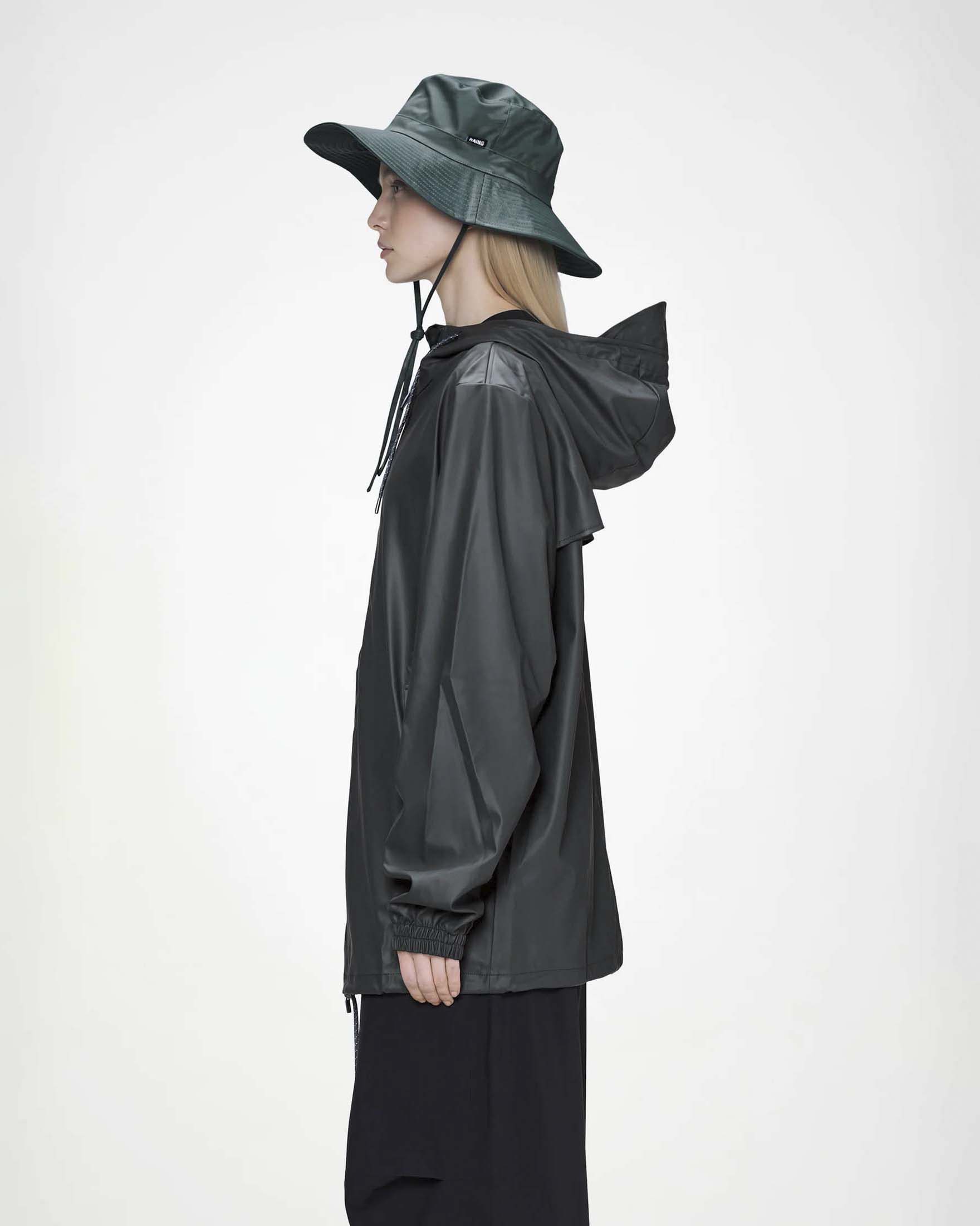 Boonie Hat Rains prugna in tessuto impermeabile con cordino image