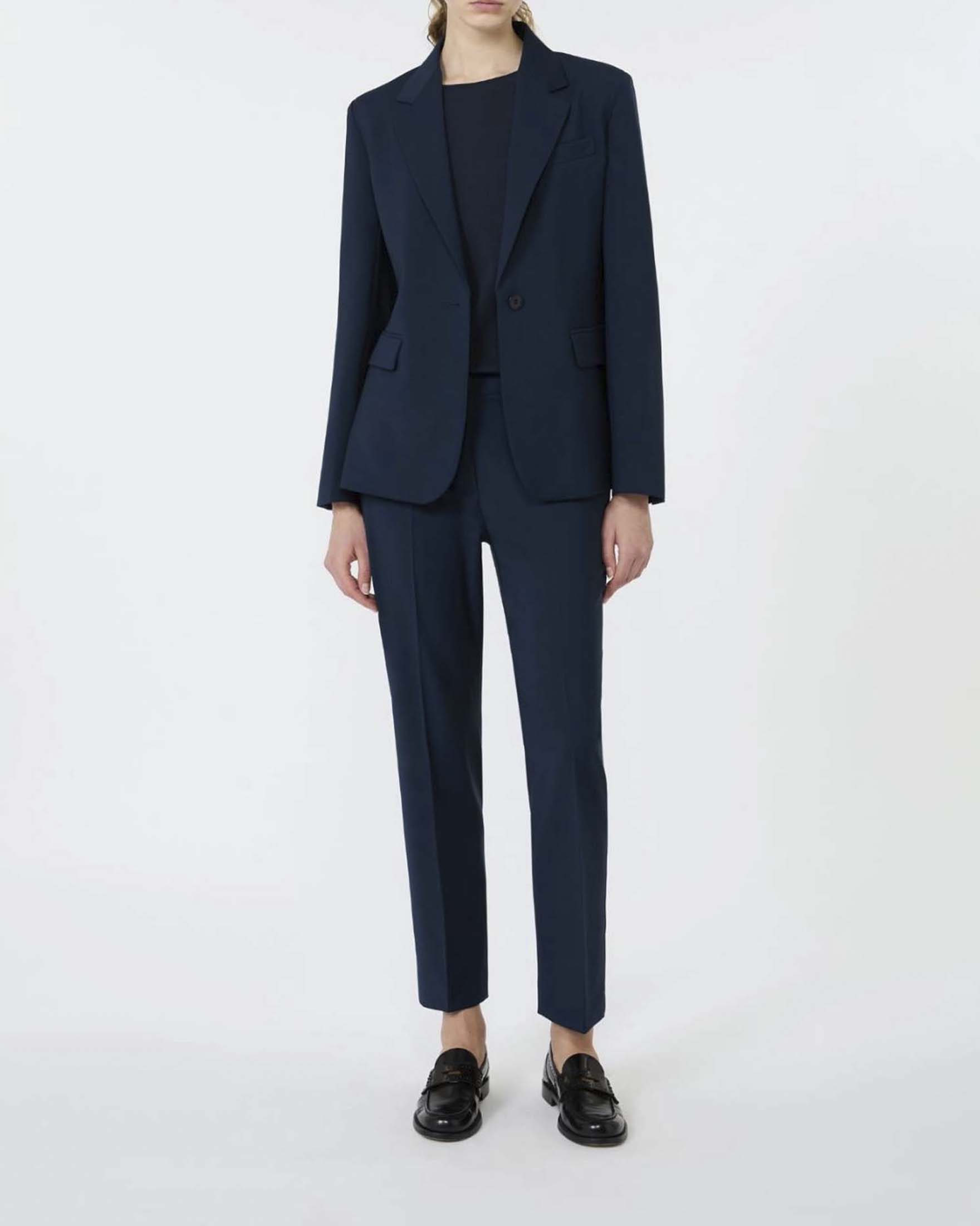 Blazer monopetto sfiancato Weekend Max Mara blu in pura lana image