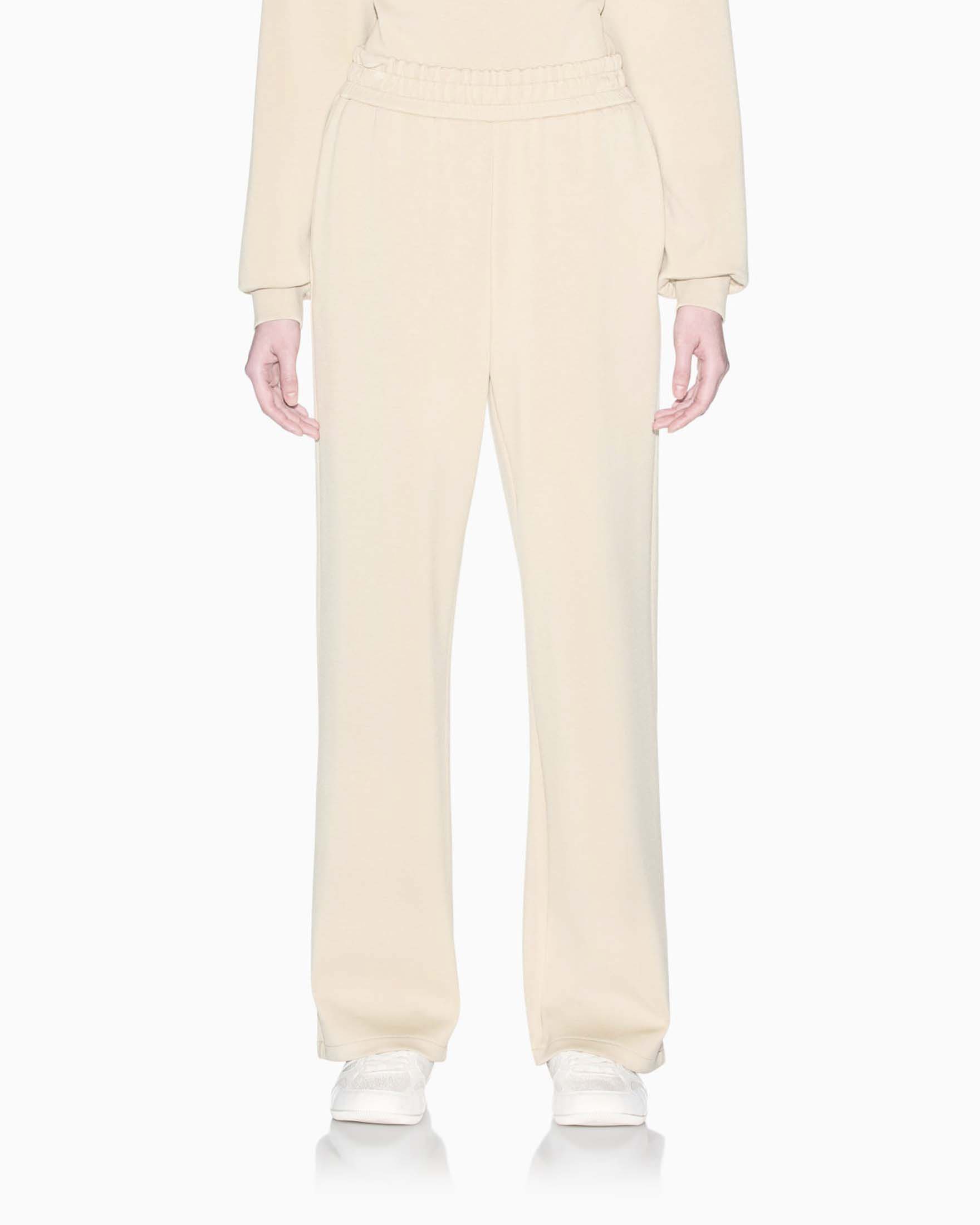 Pantaloni joggers Armani Exchange beige in tessuto scuba stretch con baschina image