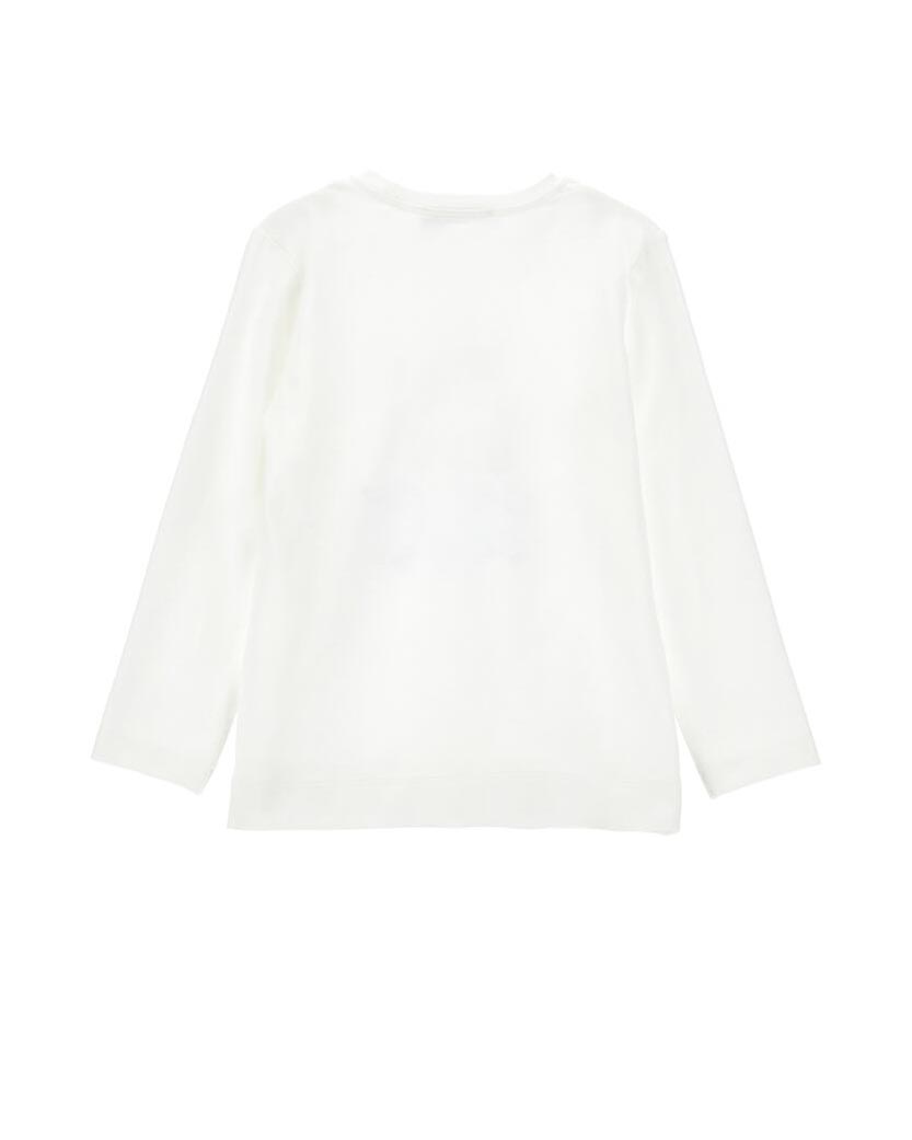 T-shirt avorio Monnalisa in misto cotone a maniche lunghe con stampa Toy Story image