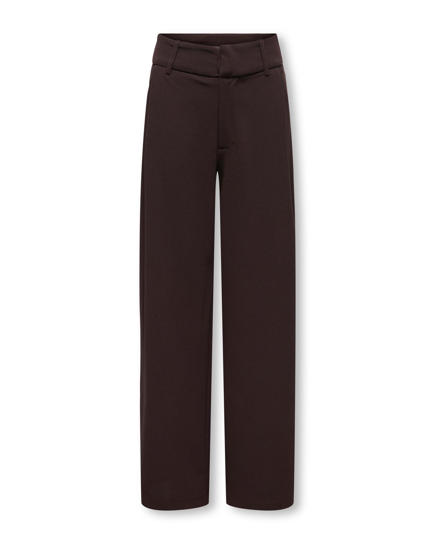 Pantaloni Kids Only marroni a gamba larga con pinces