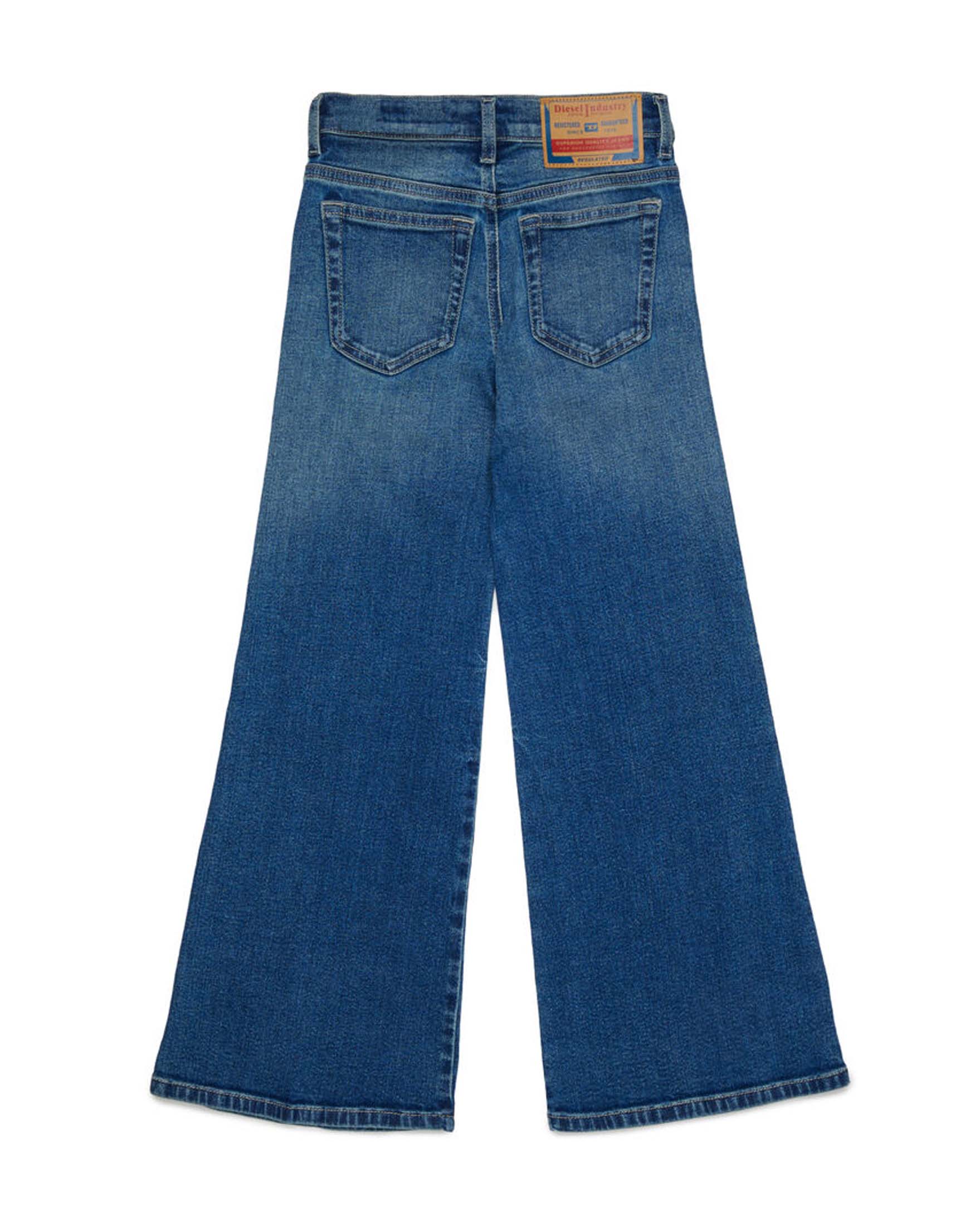 Jeans palazzo Diesel a lavaggio medio stone washed image