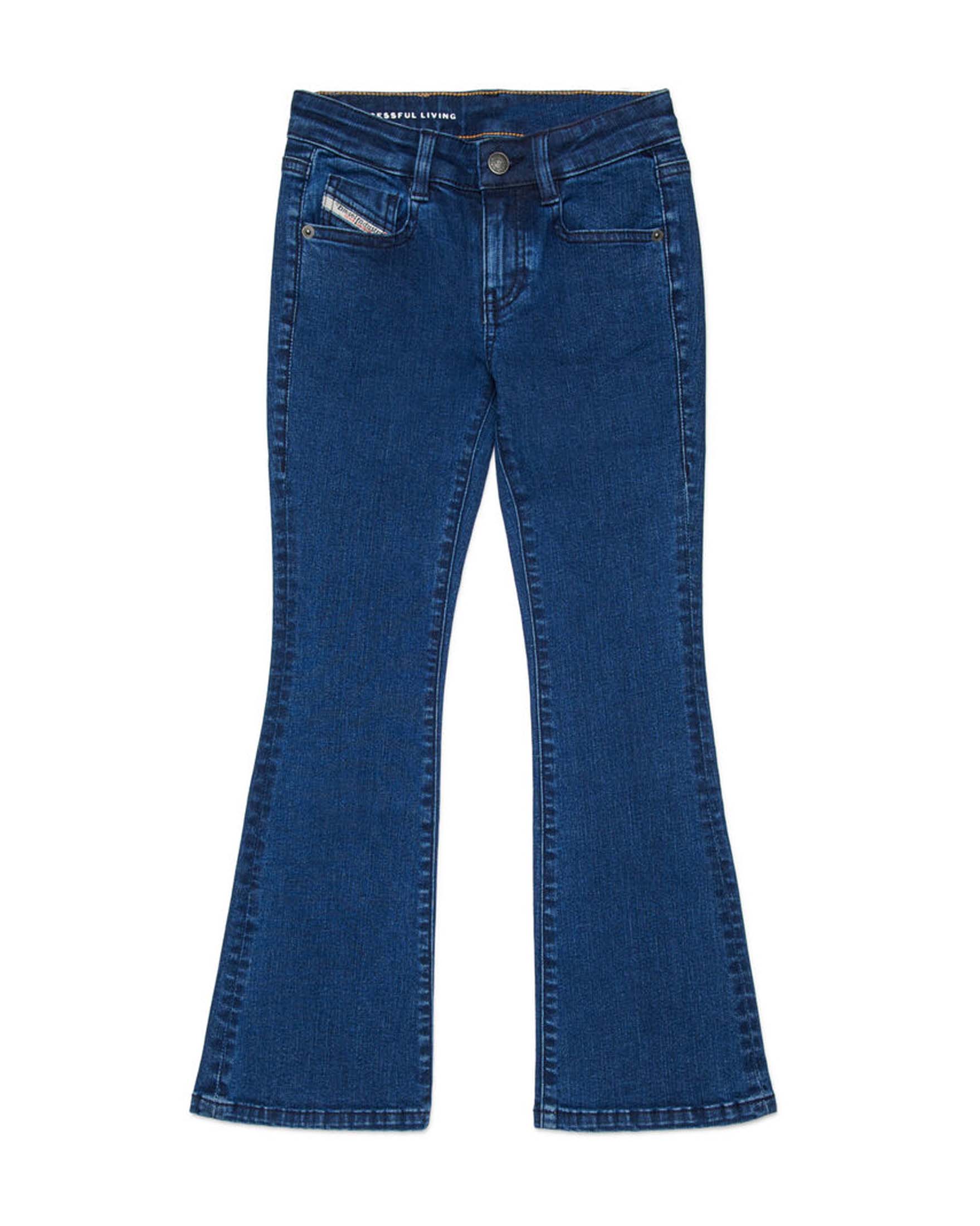 Jeans flare Diesel a lavaggio scuro stone washed