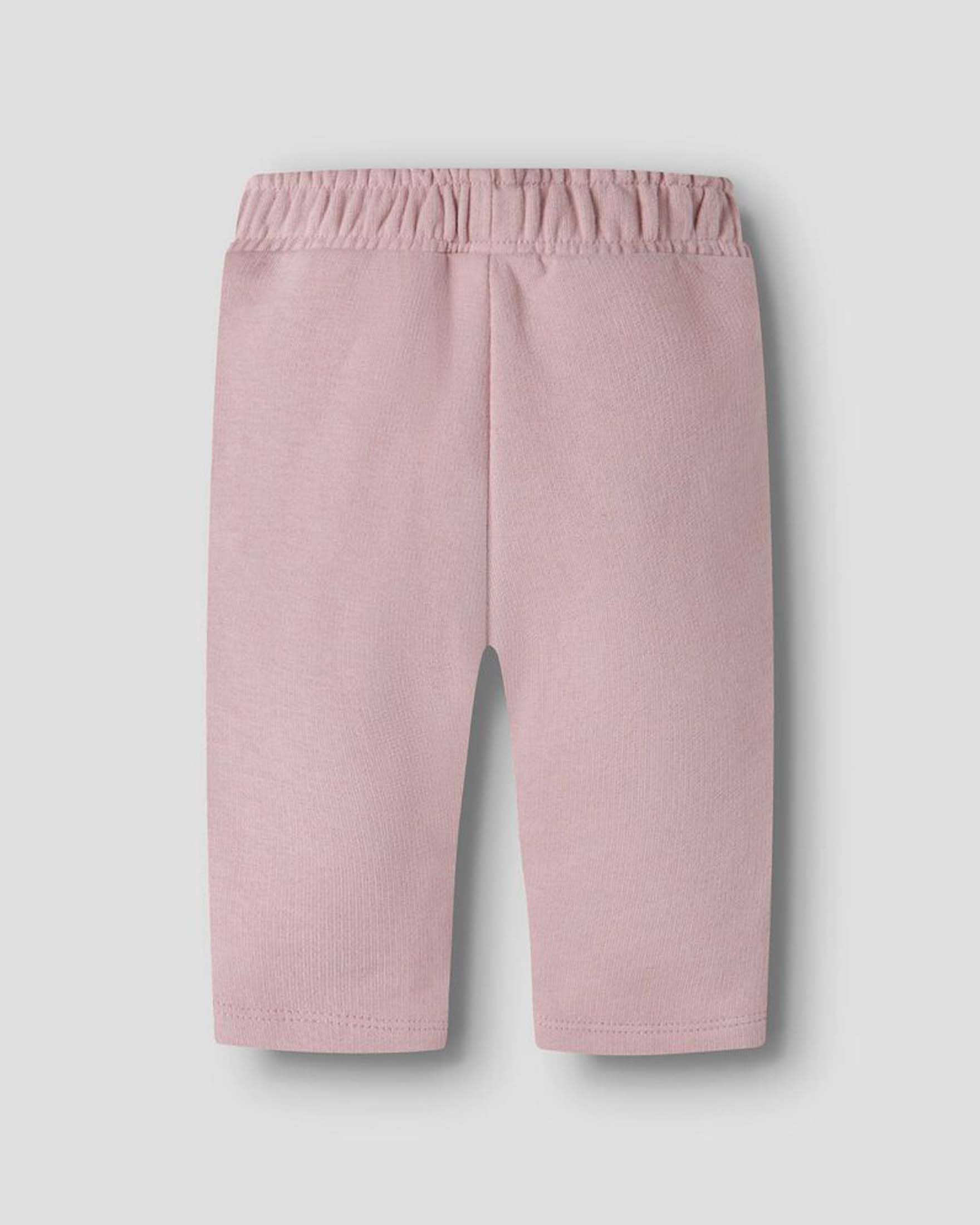 Pantalone rosa Lil'Atelier in felpa di misto cotone image