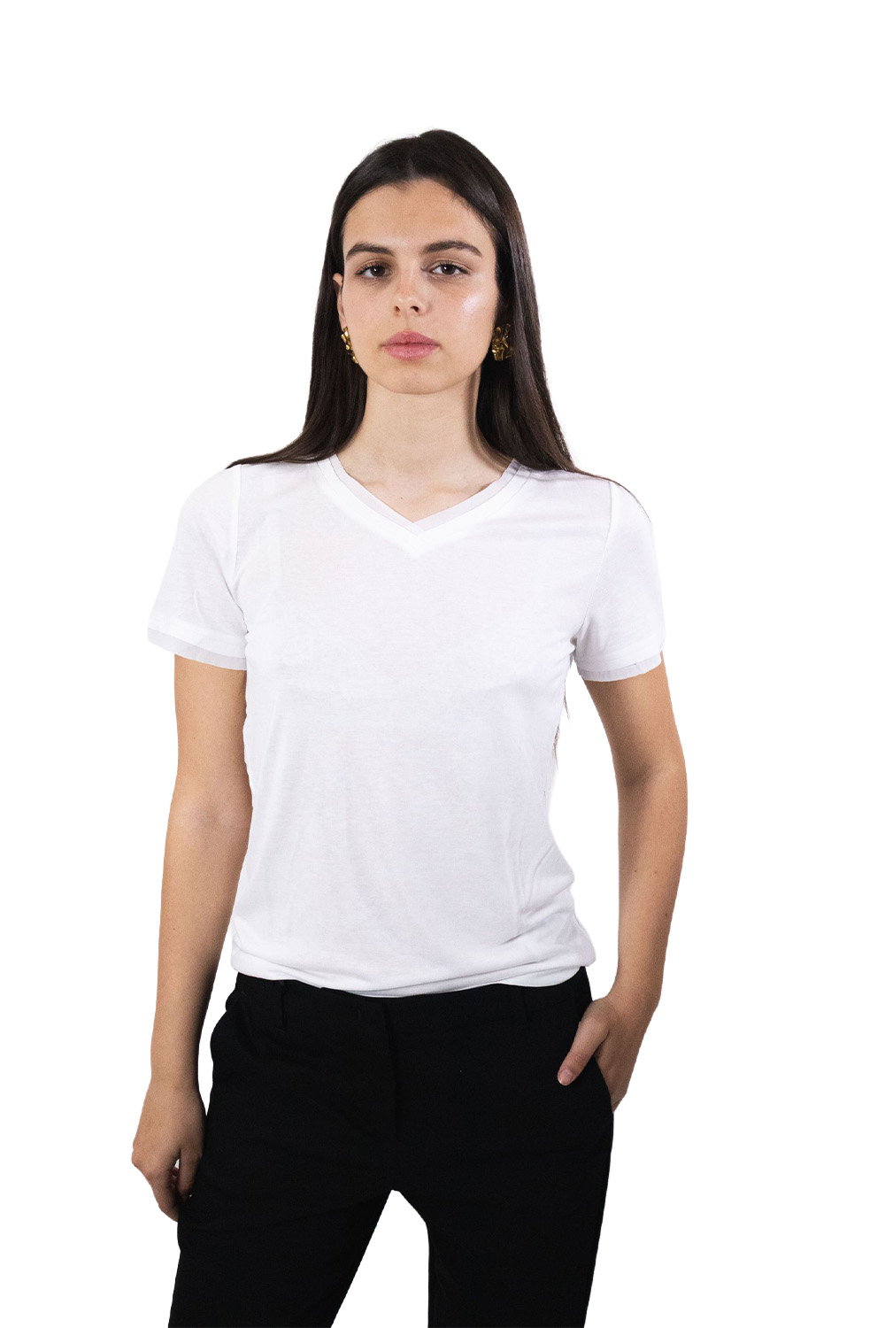 T-shirt Scollo a V