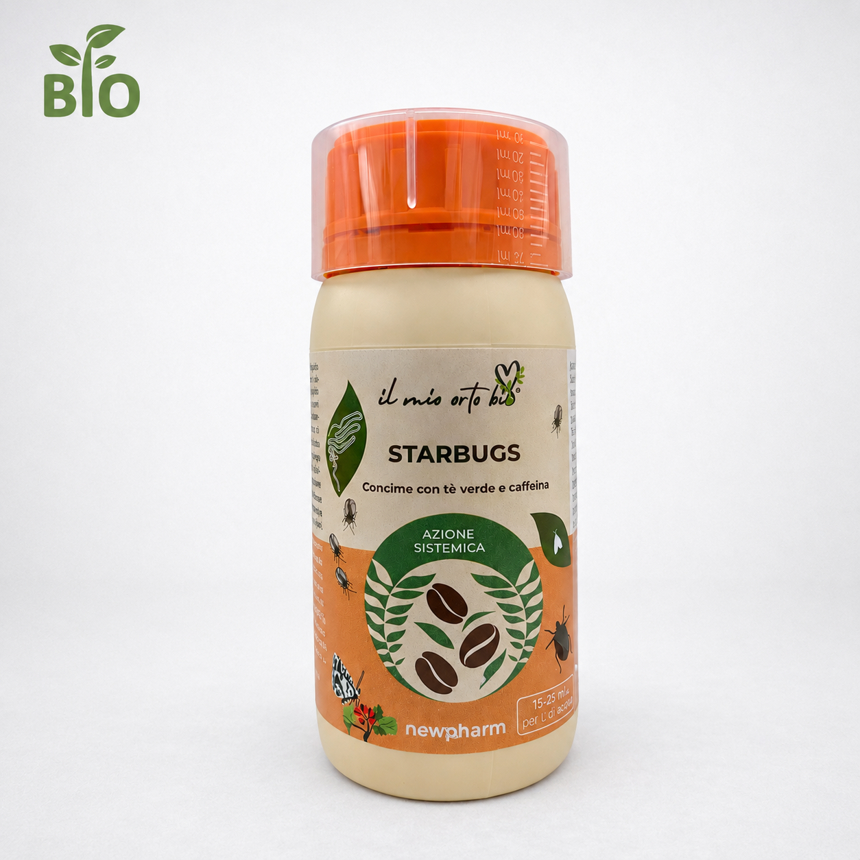 CONCIME STARBUGS CON TE' VERDE E CAFFEINA 200GR.