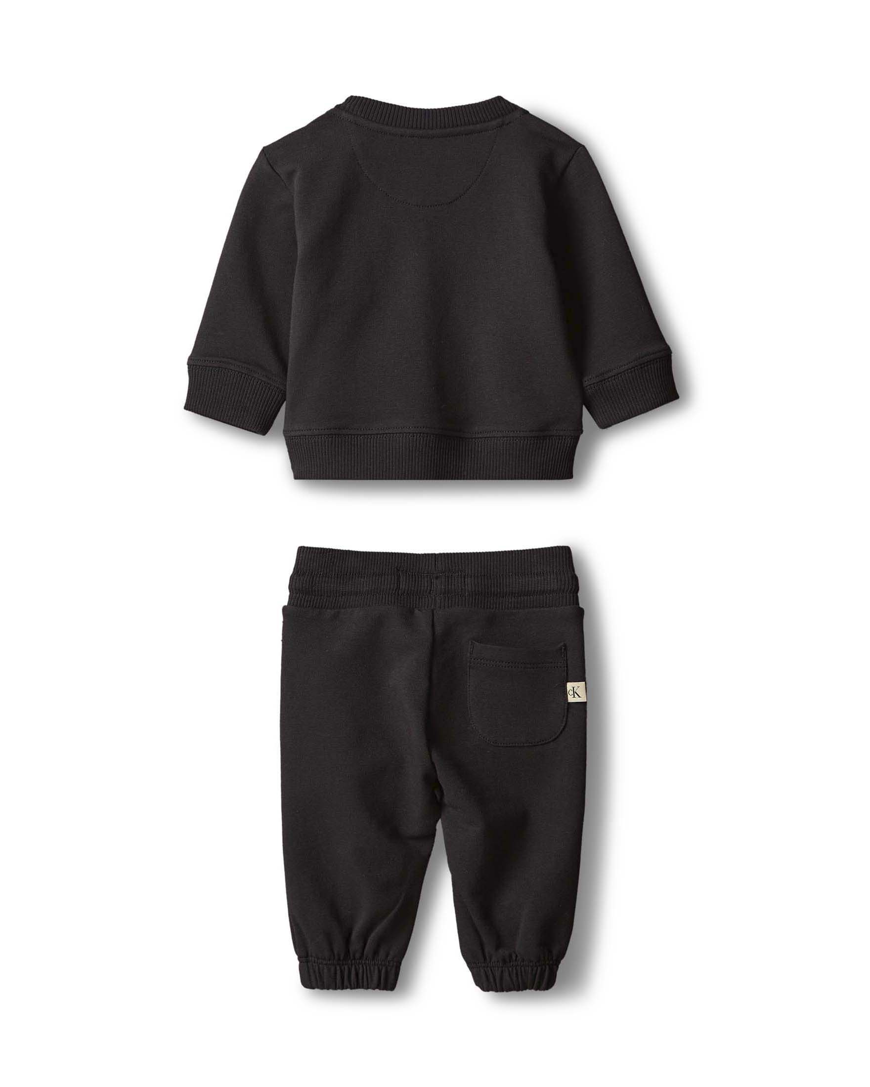 Completo tuta Calvin Klein nero in cotone stretch image