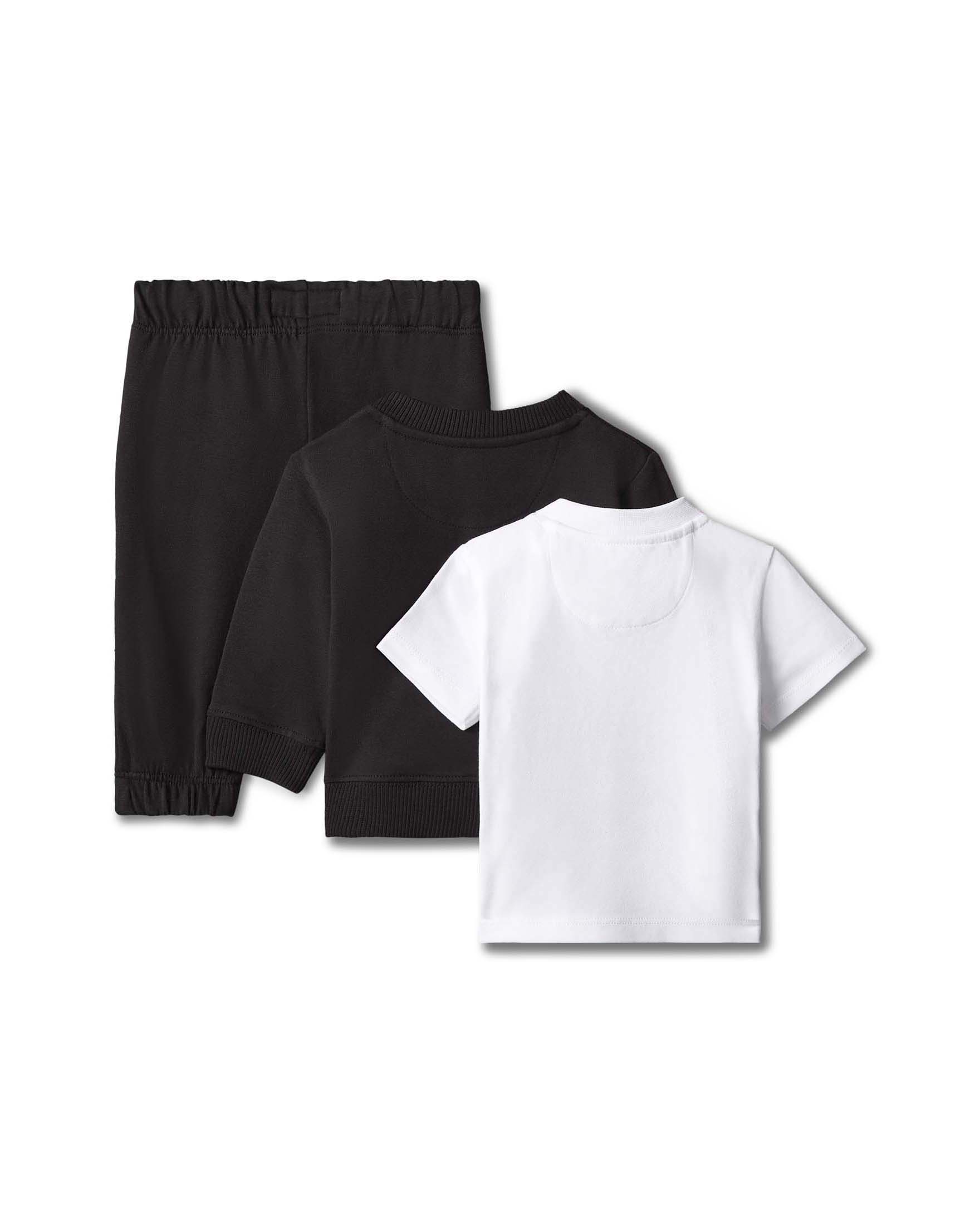 Completo tuta Calvin Klein nera con t-shirt bianca image