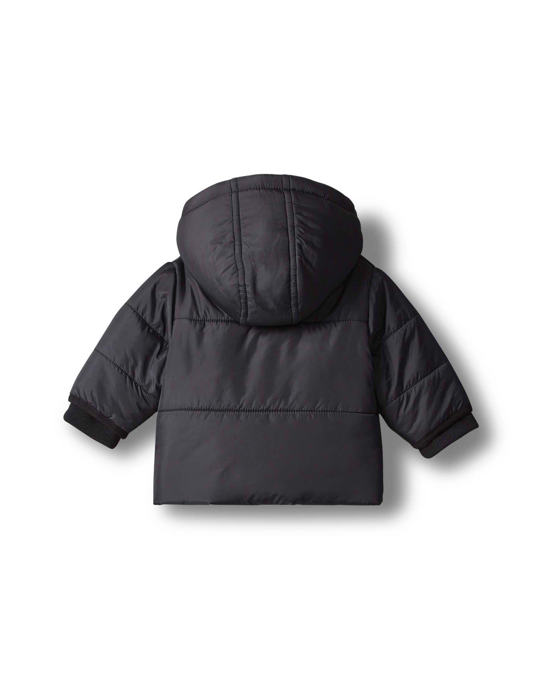 Giaccone Calvin Klein nero in nylon con interno teddy bianco image
