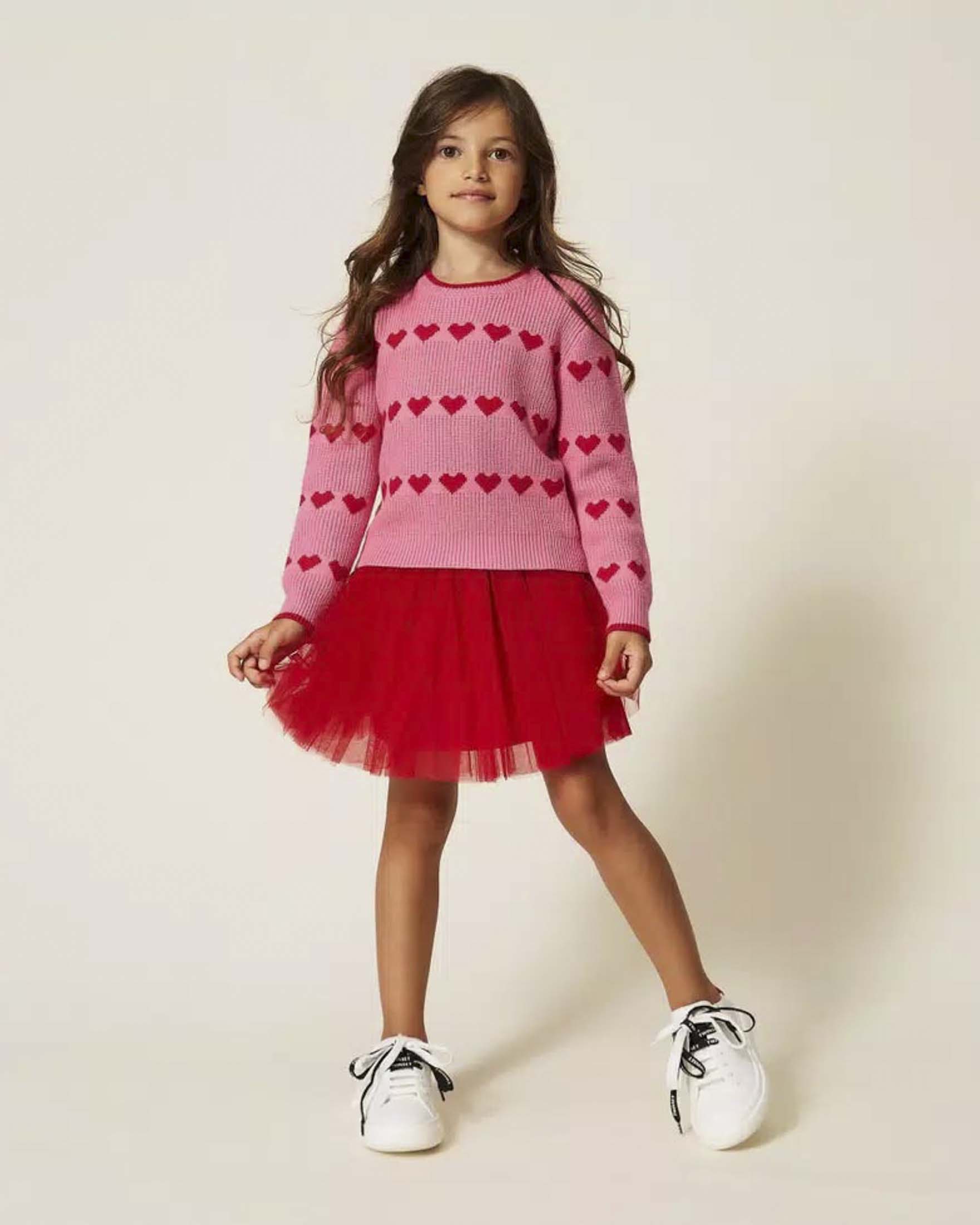 Gonna in tulle rossa Twinset
