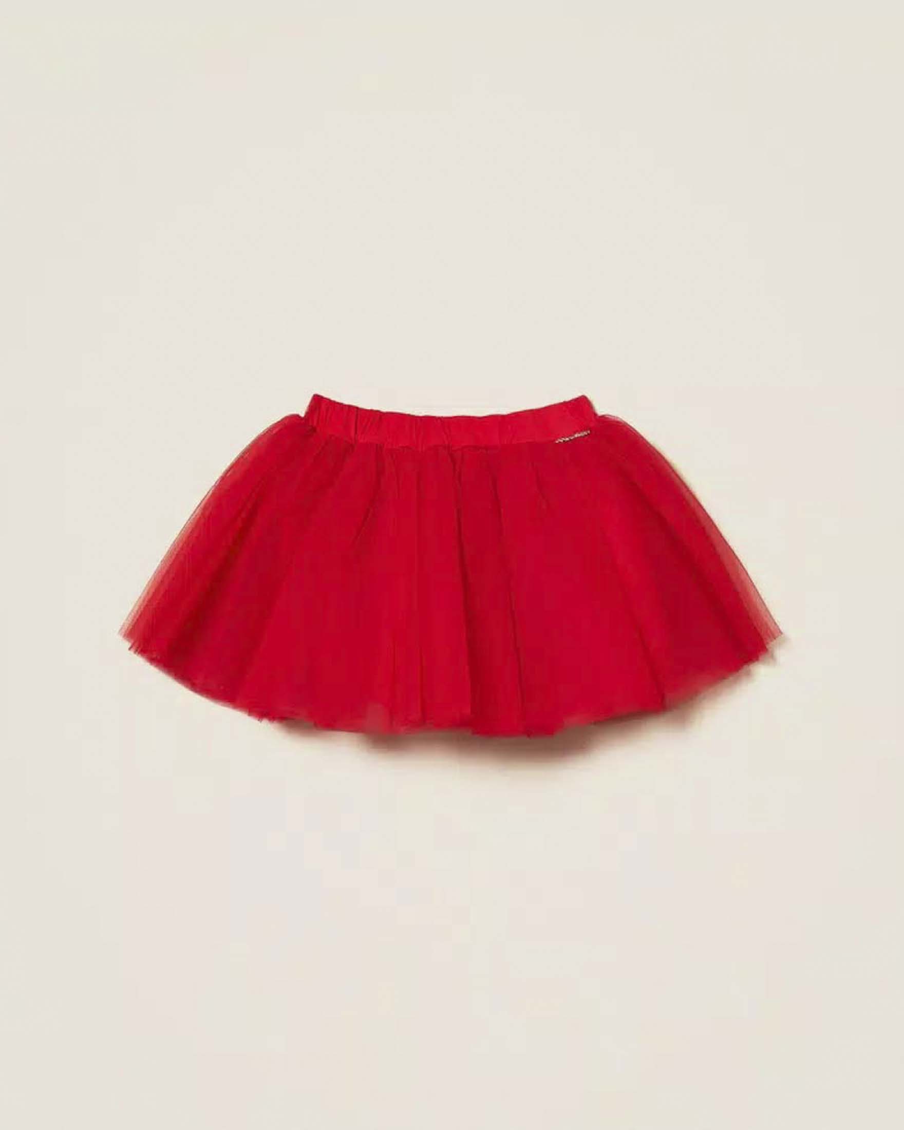 Gonna in tulle rossa Twinset