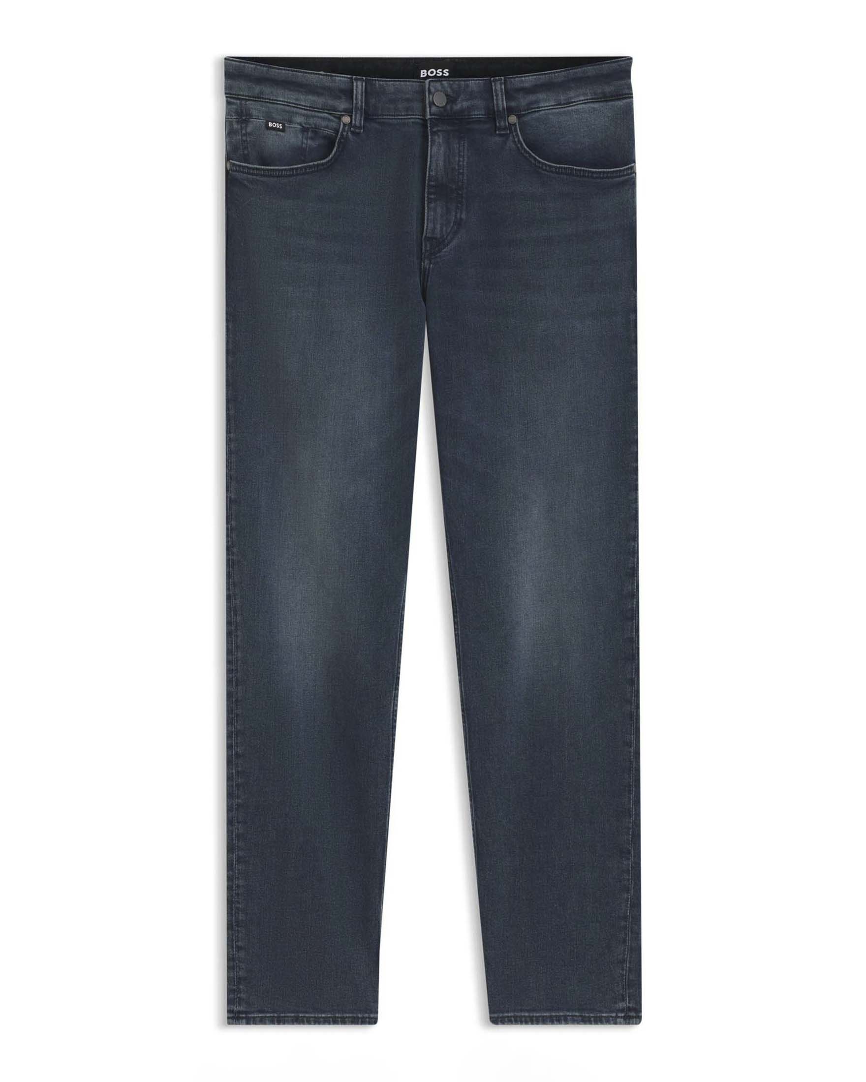 Jeans Boss lavaggio scuro in misto cotone elasticizzato