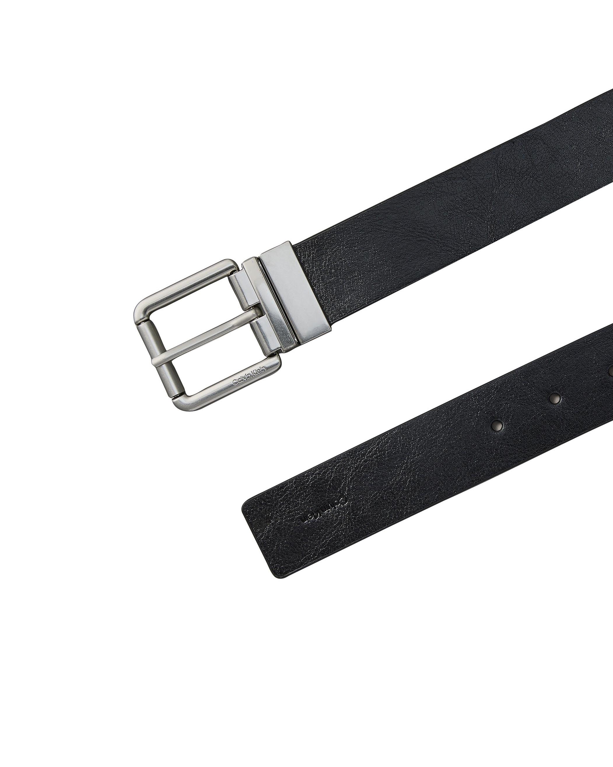 Cintura Calvin Klein nera in pelle reversibile image