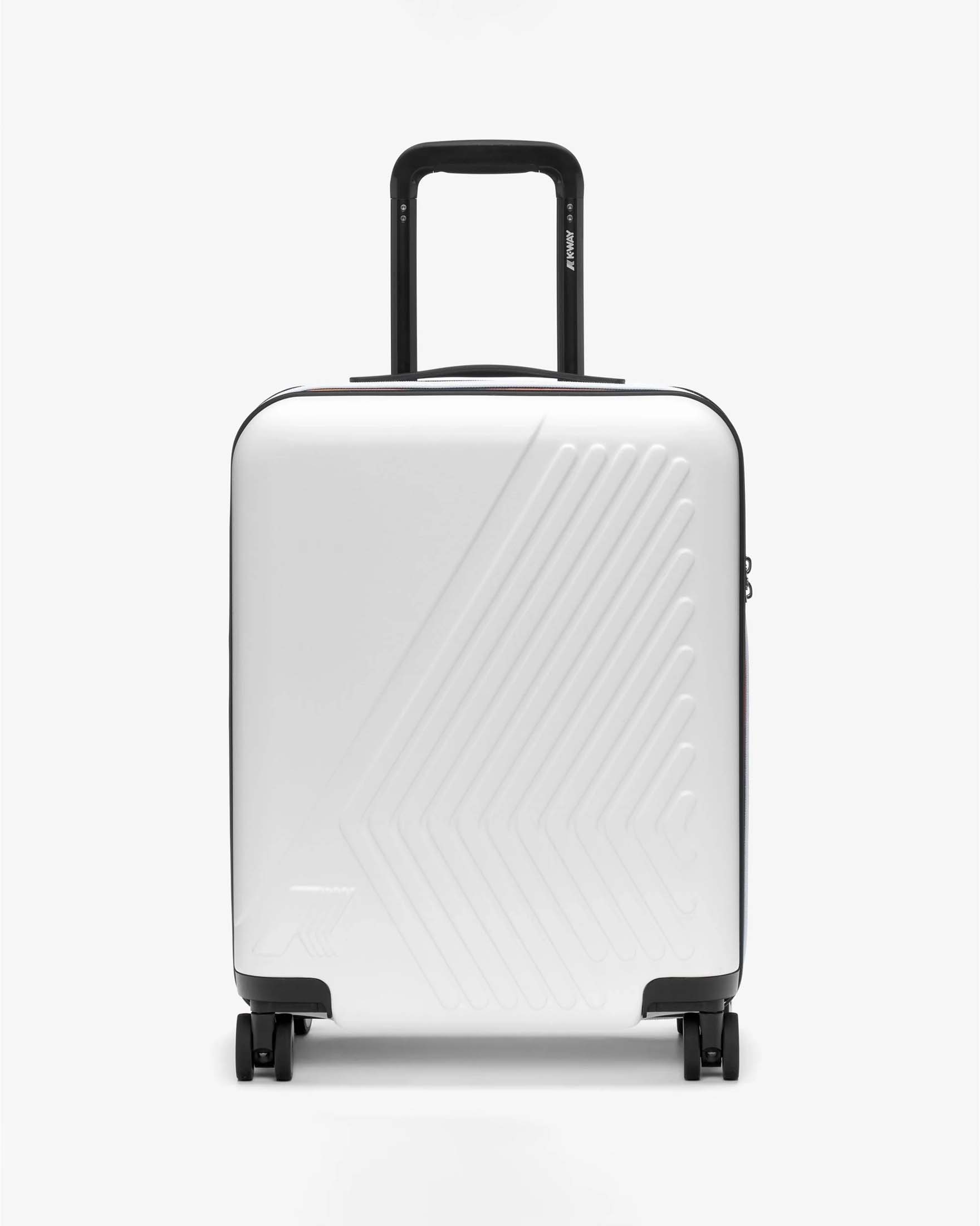 Trolley K-way Eudoxie bianco con logo impresso