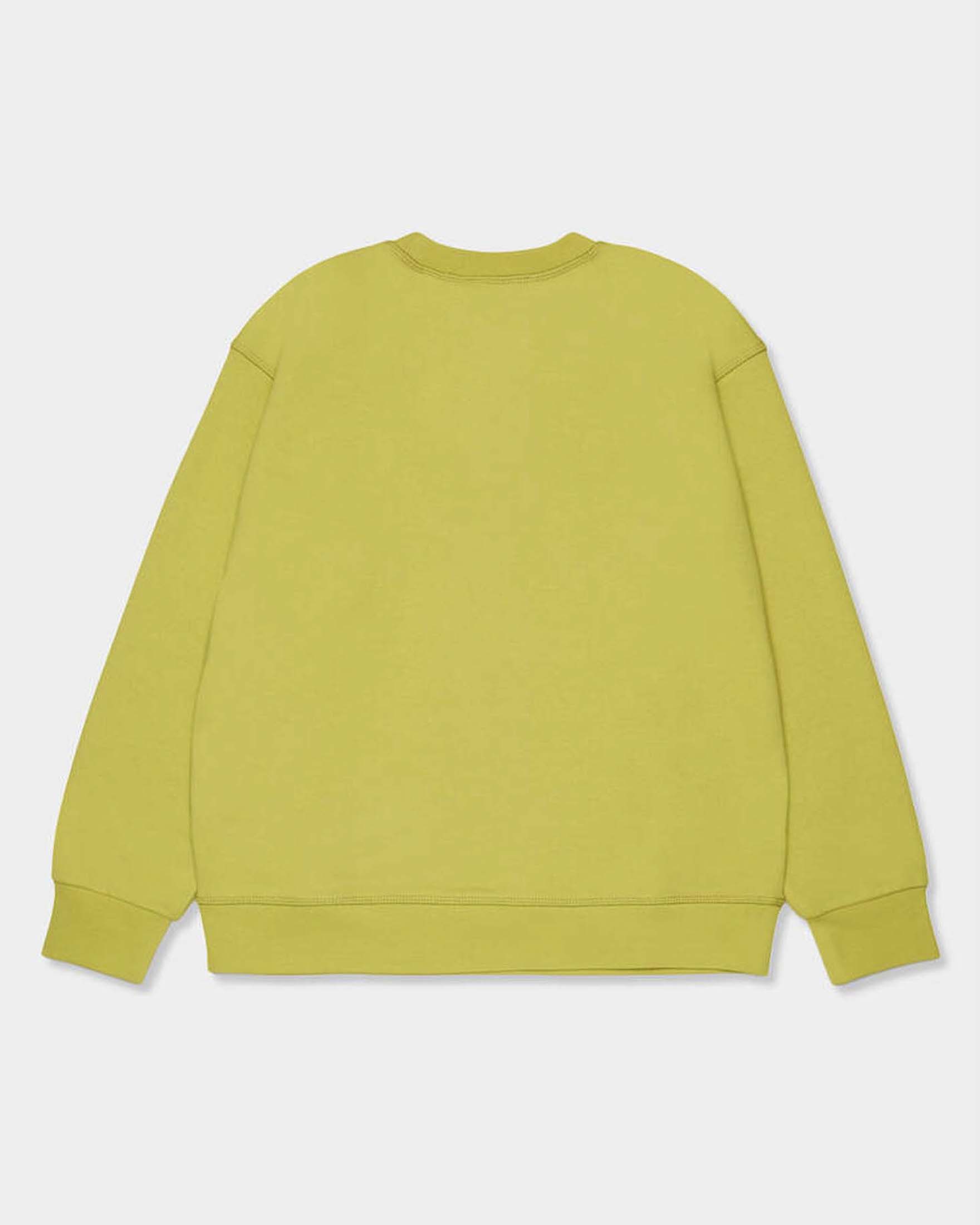 Felpa Dsquared2 gialla lime in puro cotone con scritta logo tartan image