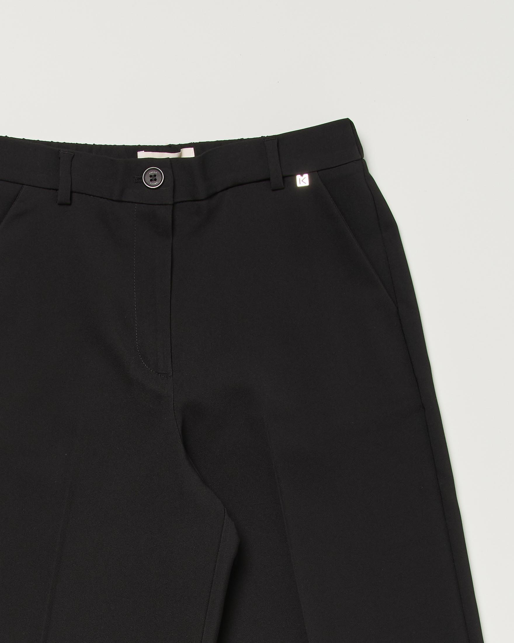 Pantalone palazzo nero Kocca in cady stretch image