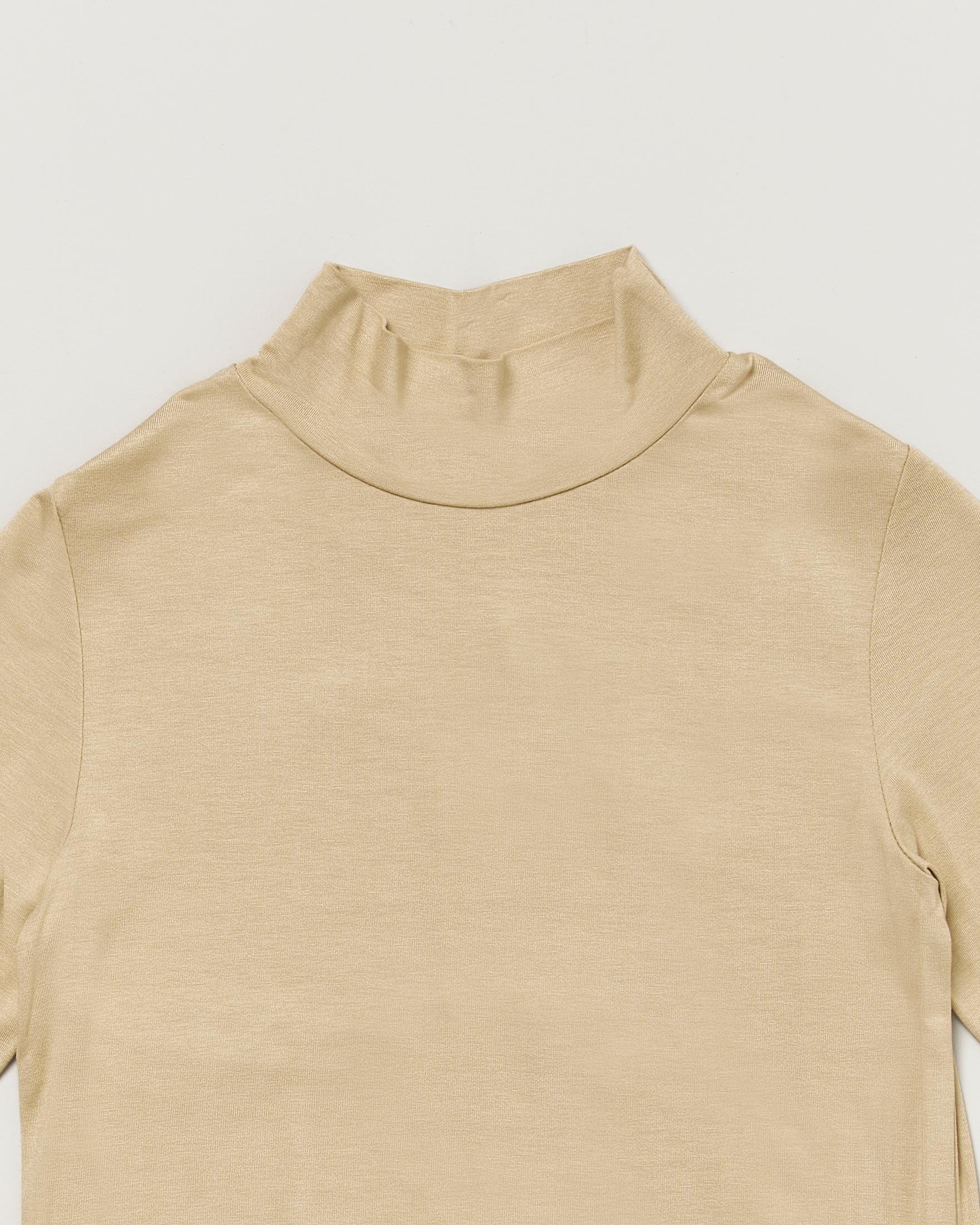 T-shirt lupetto beige Kocca in misto viscosa a maniche lunghe image
