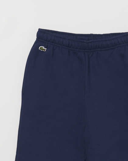 Jogger Lacoste blu in misto cotone felpato con elastico sui polsini image
