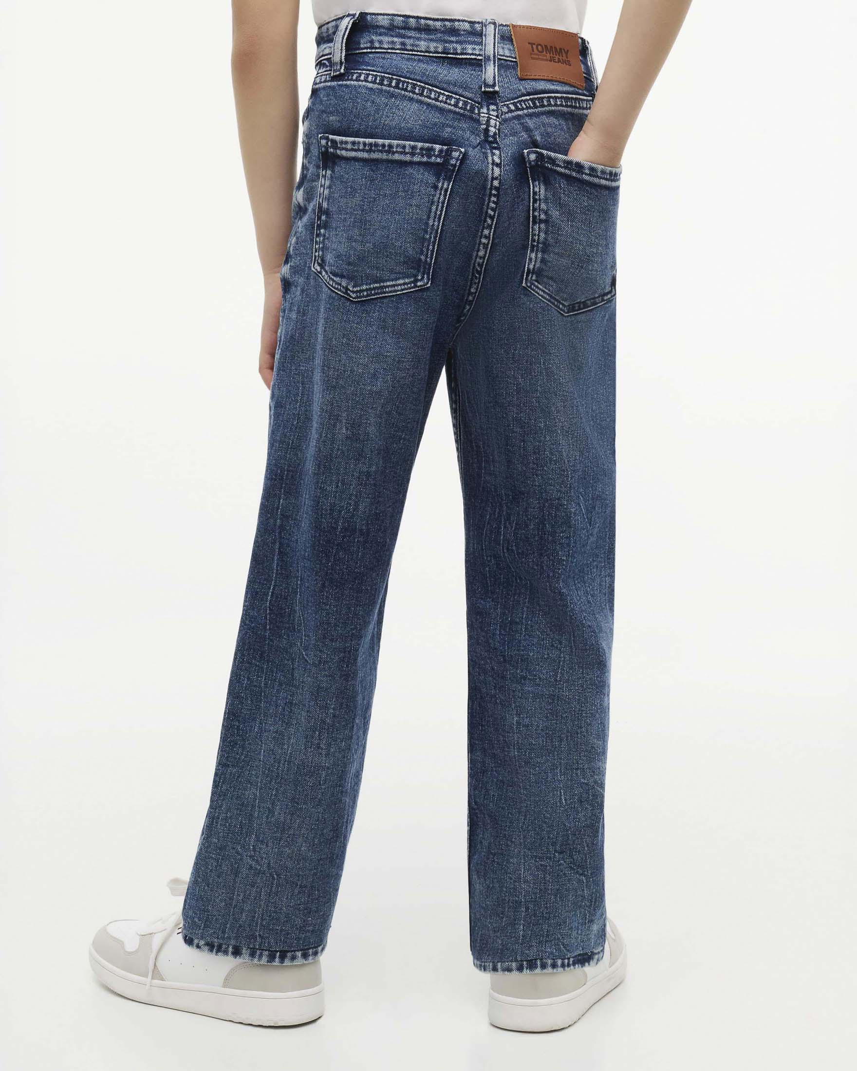 Jeans relaxed fit Tommy Hilfiger blu stone washed in cotone stretch image