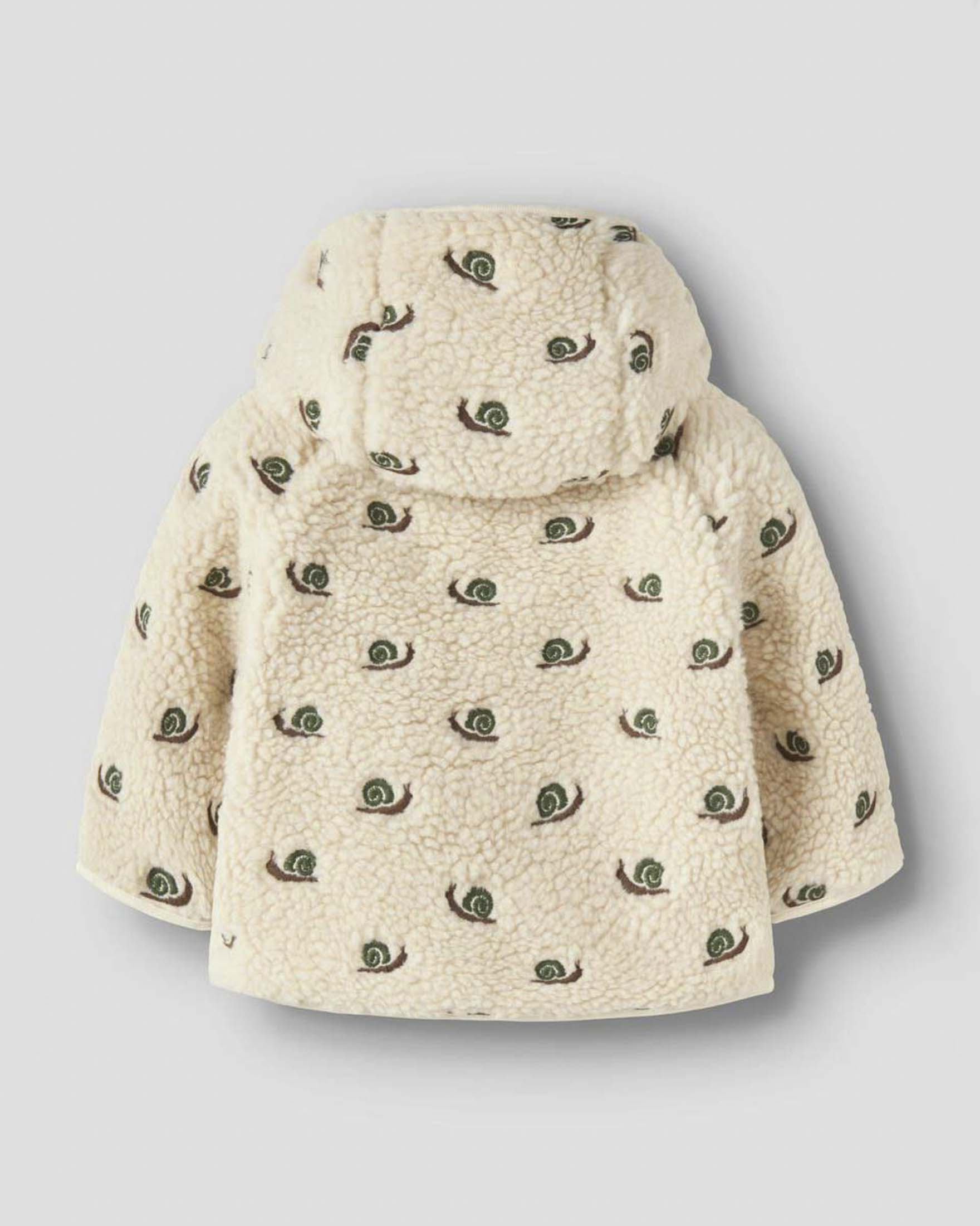 Giacca avorio Lil'Atelier teddy con fantasia chiocciole image