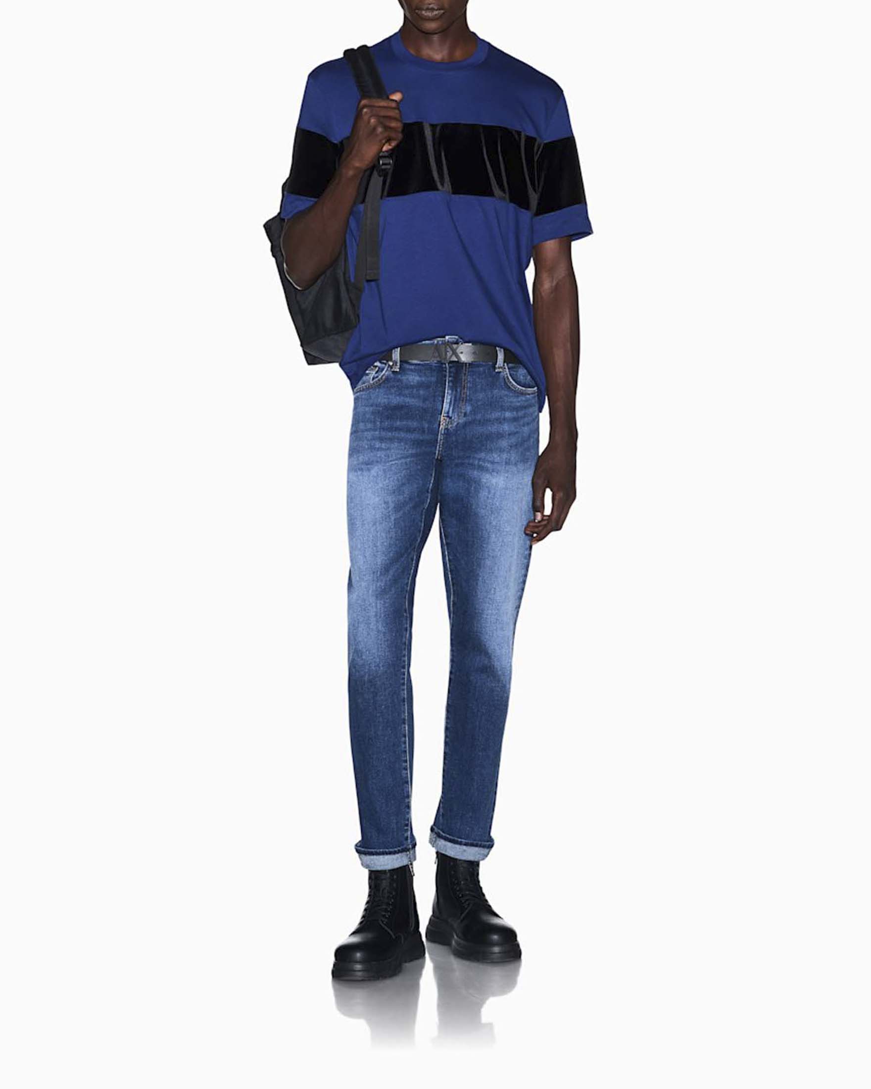 Jeans skinny Armani Exchange lavaggio medio in cotone stretch