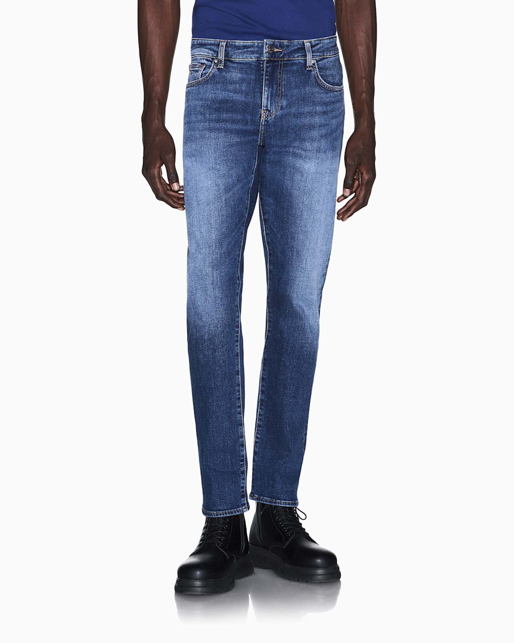 Jeans skinny Armani Exchange lavaggio medio in cotone stretch image