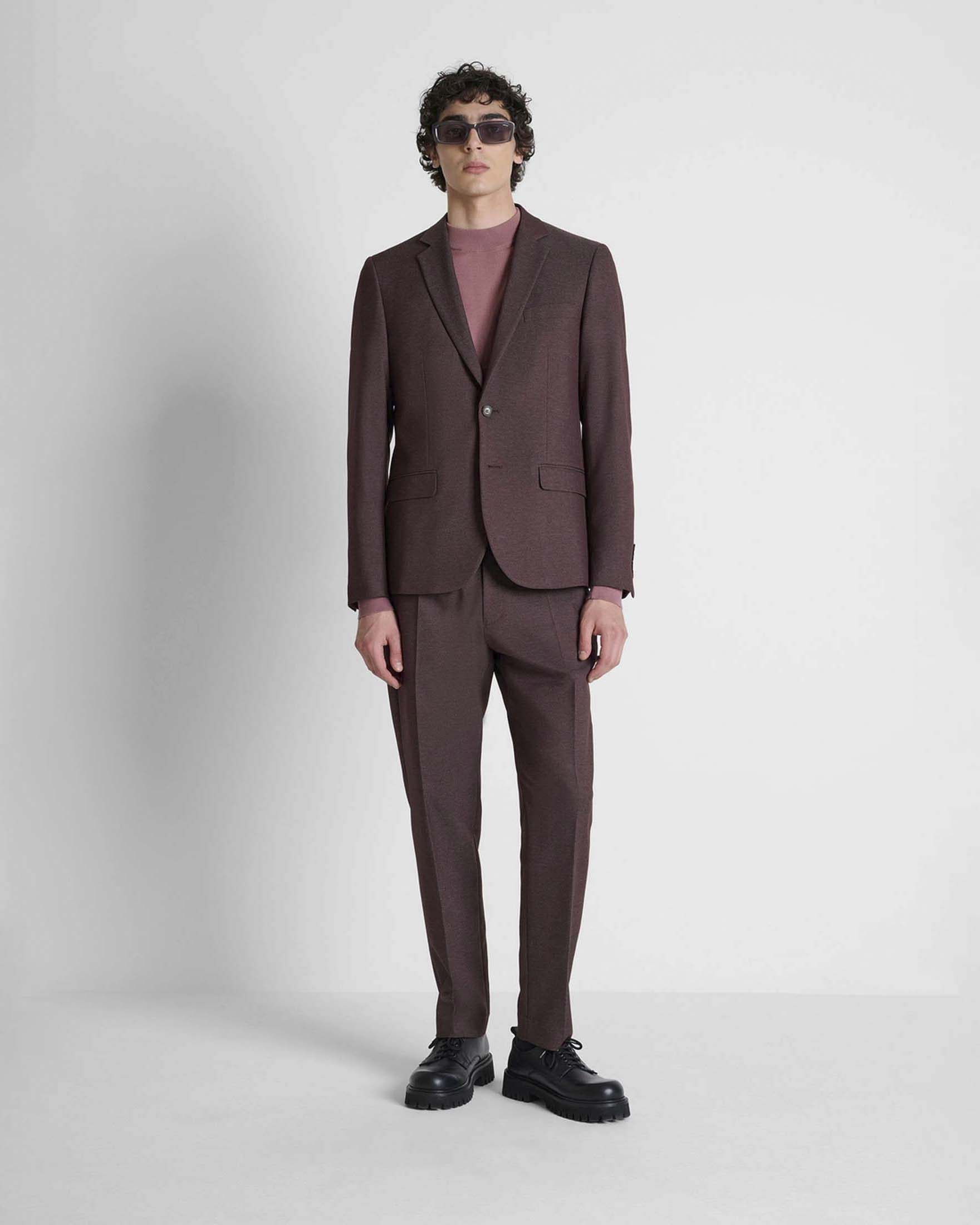 Blazer monopetto Antony Morato bordeaux in misto viscosa image