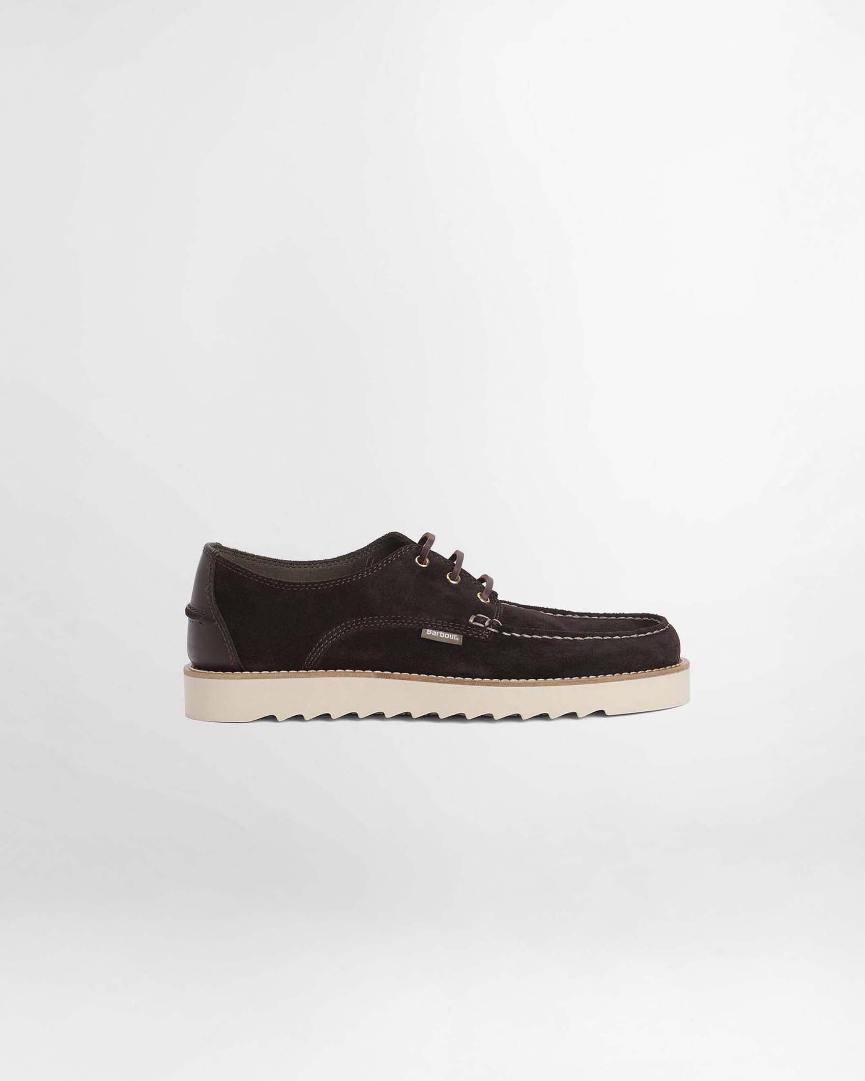 Scarpa derby Aydon Barbour in pelle scamosciata marrone