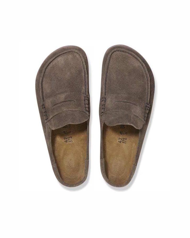 Mocassini Naples Wrapped Birkenstock taupe in pelle scamosciata image