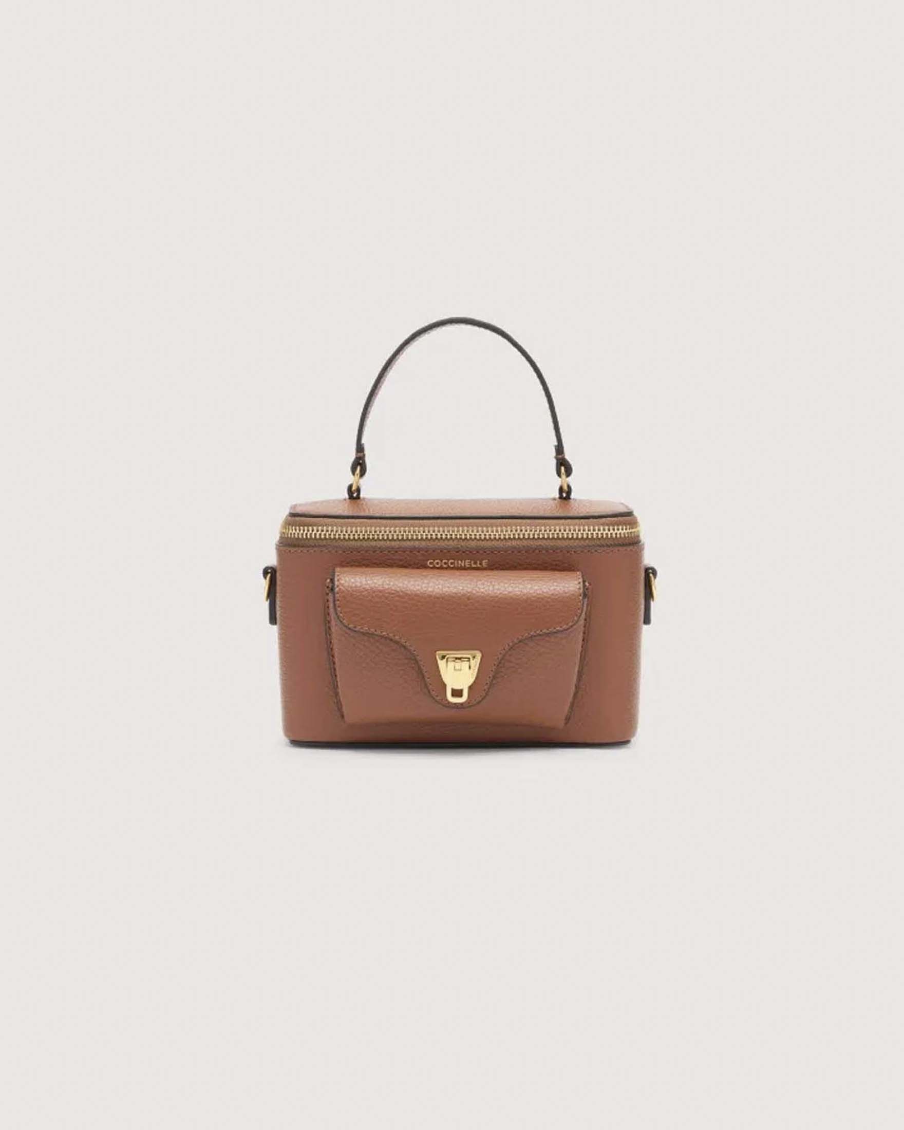 Beauty Beat generation Mini Coccinelle color cognac in pelle bottalata