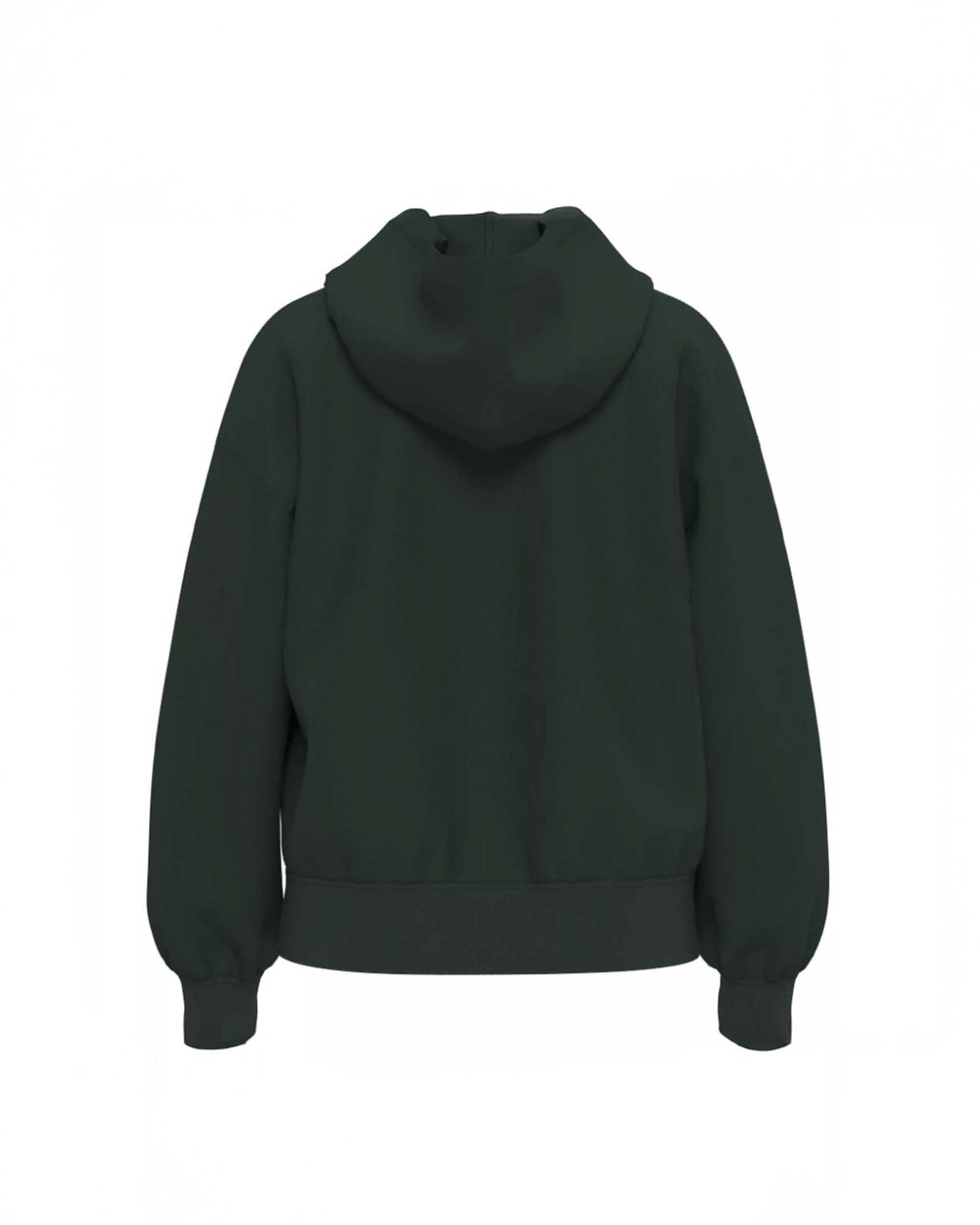 Felpa con cappuccio Everyday Levi's verde scuro in cotone garzato con micrologo image