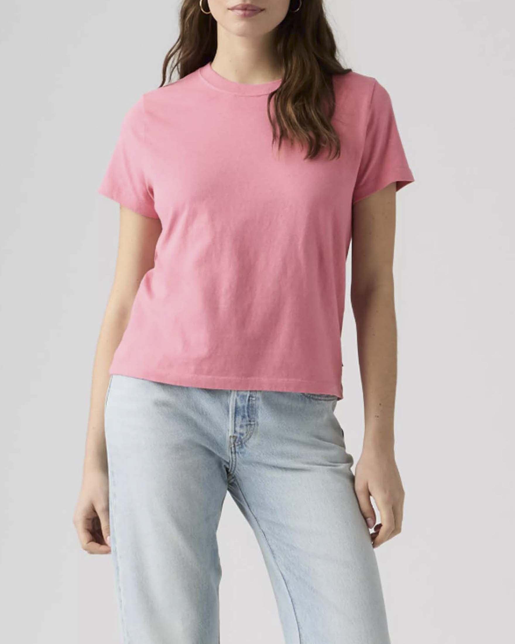 T-shirt Favorite Slub Levi's rosa in cotone con logo Red Tab ricamato