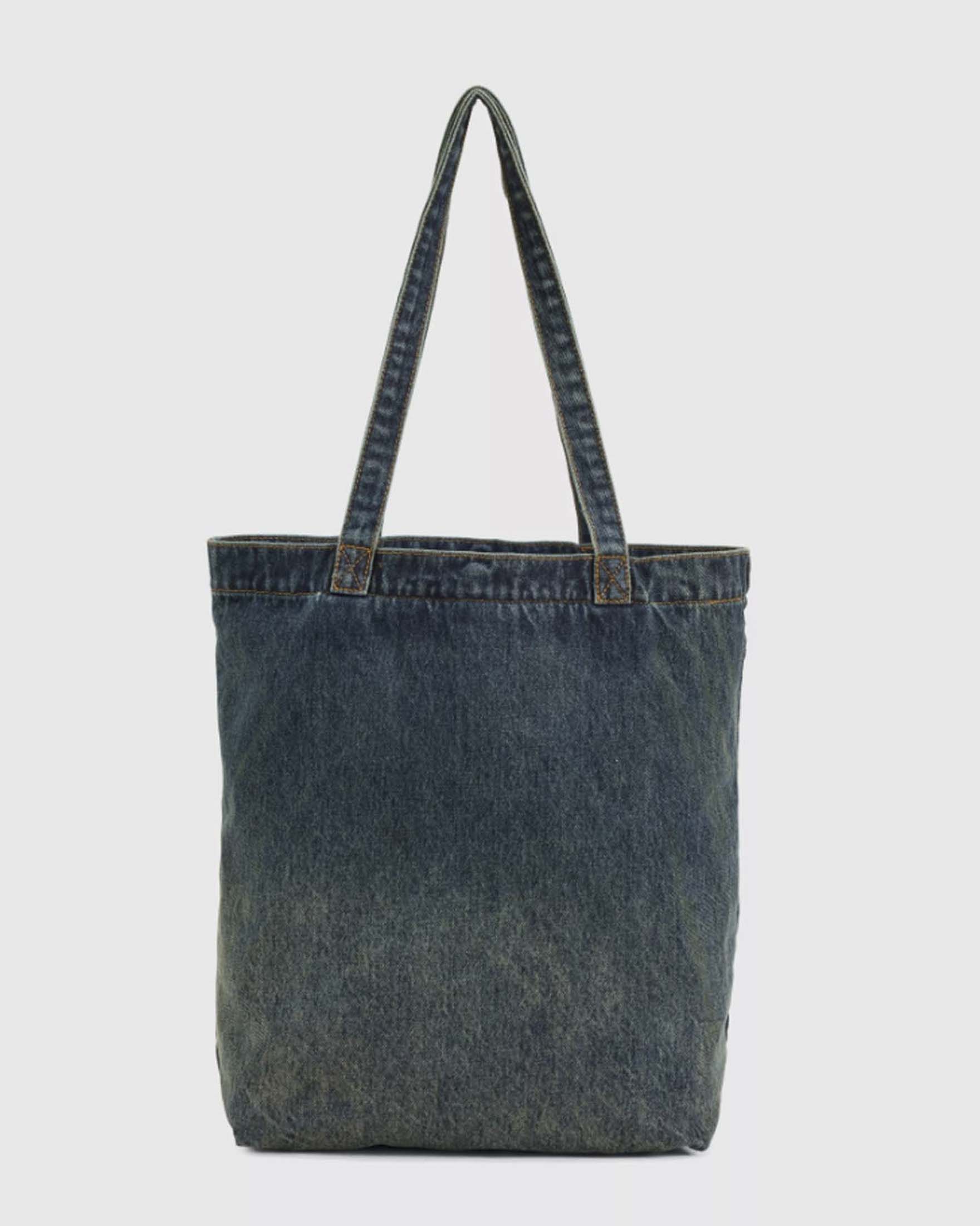 Tote Bag Levi's in denim di cotone lavaggio stonewash con tasca esterna image