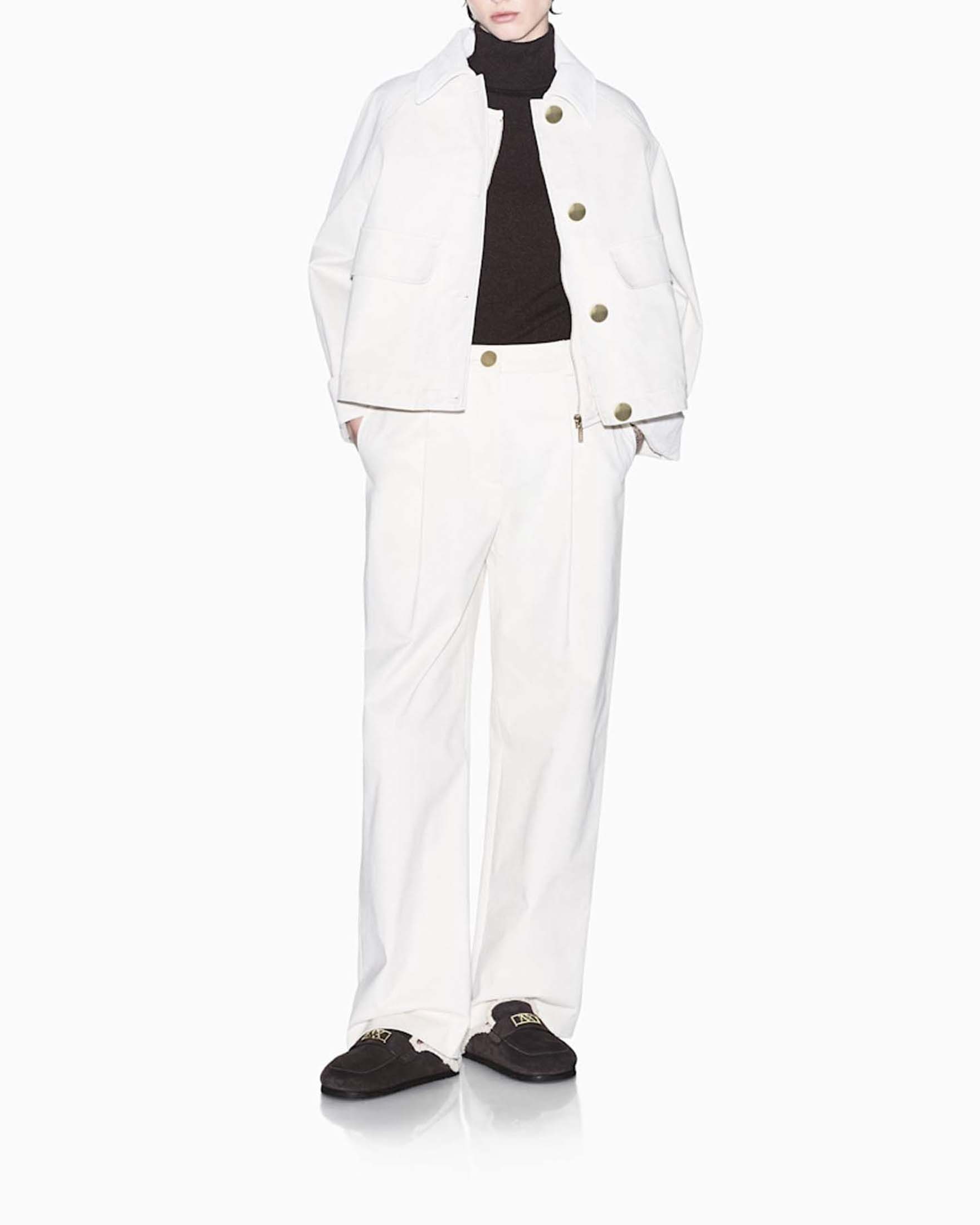 Dolcevita smanicato slim Armani Exchange marrone in misto viscosa lana e cashmere con bordi a contrasto image