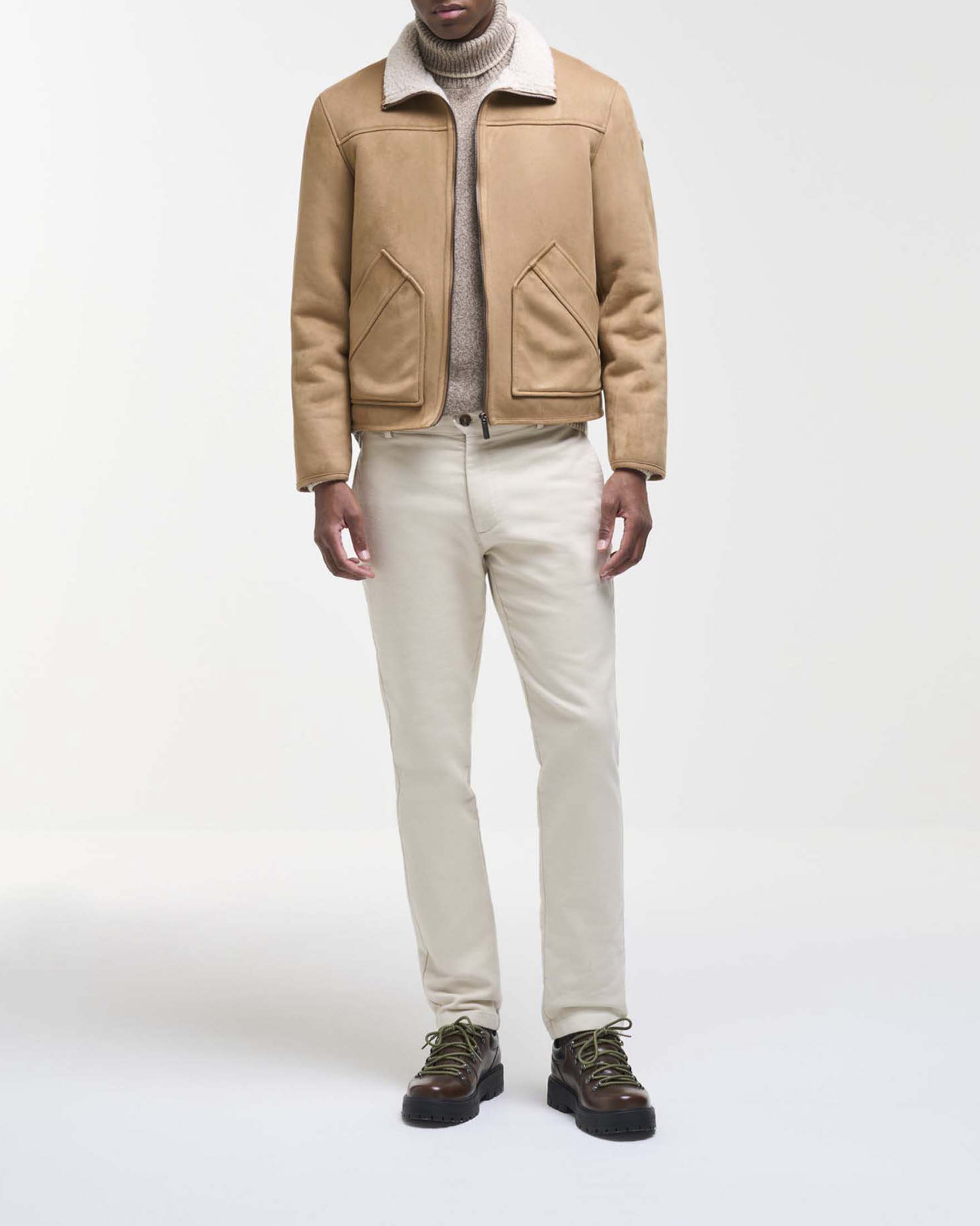 Giubbino Colmar Originals cammello in eco montone con orsetto interno