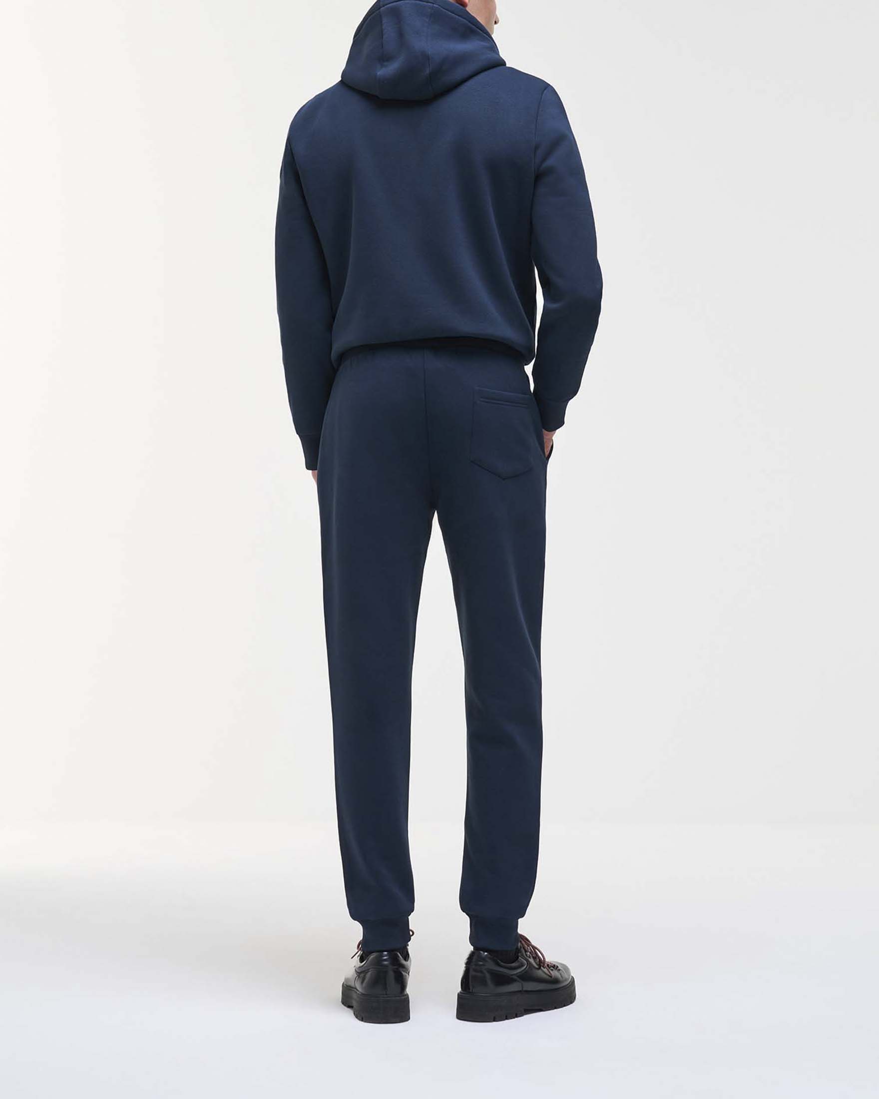 Pantalone Colmar Originals blu in felpa di cotone con logo bollo applicato image