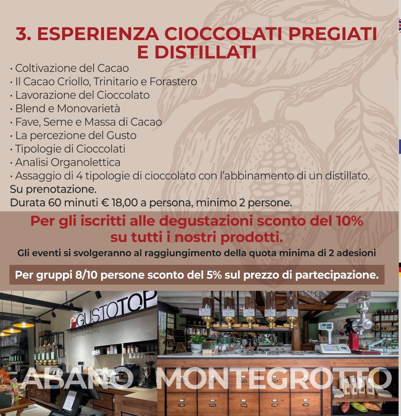 Buono Regalo – Degustazione cioccolato e distillati