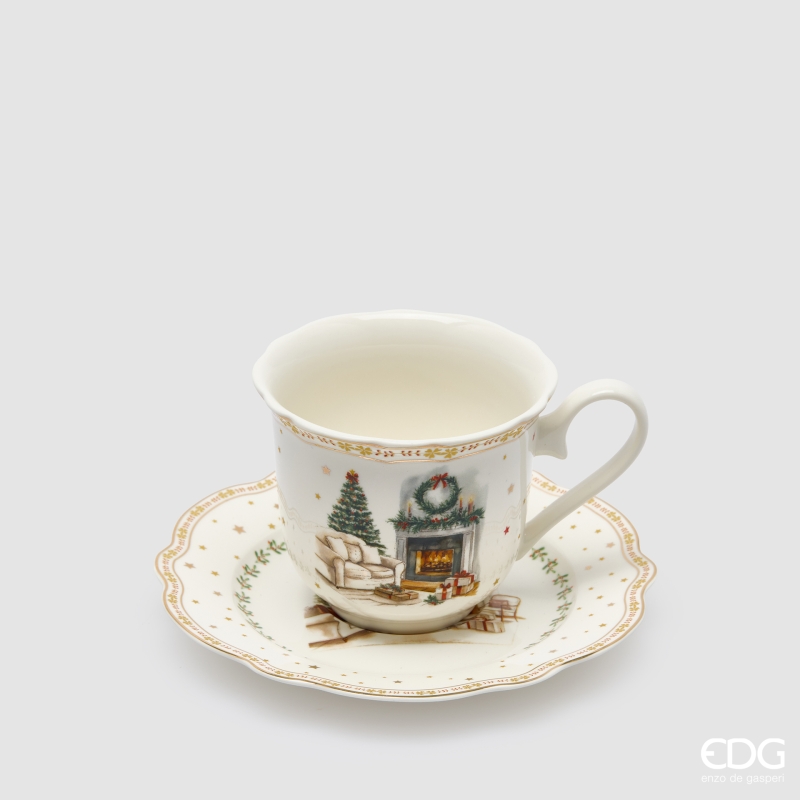 Tazza da Tè Caminetto in Porcellana 220 ml. d.9 h.7  Edg