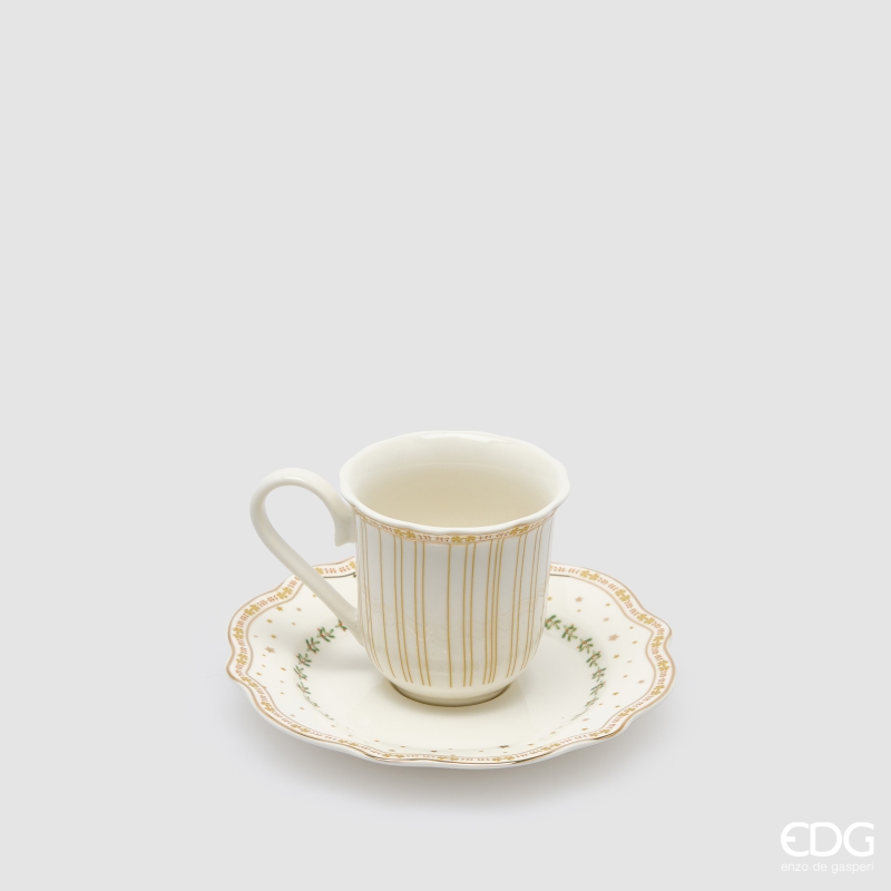 Tazza da Caffè Caminetto in Porcellana 90 ml. d.6 h.6  Edg