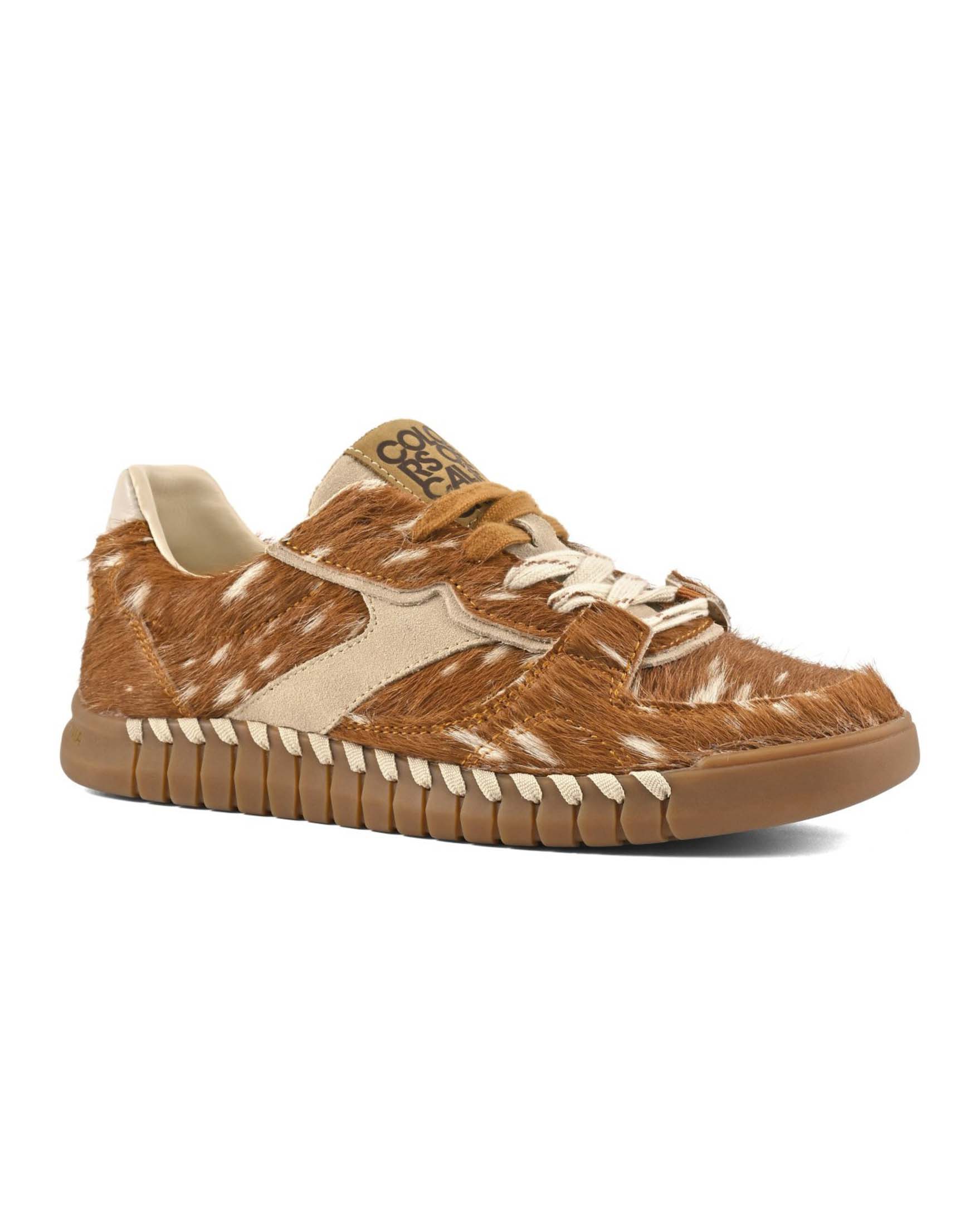 Sneakers Colors of California in cavallino con stampa bambi e inserti a contrasto image