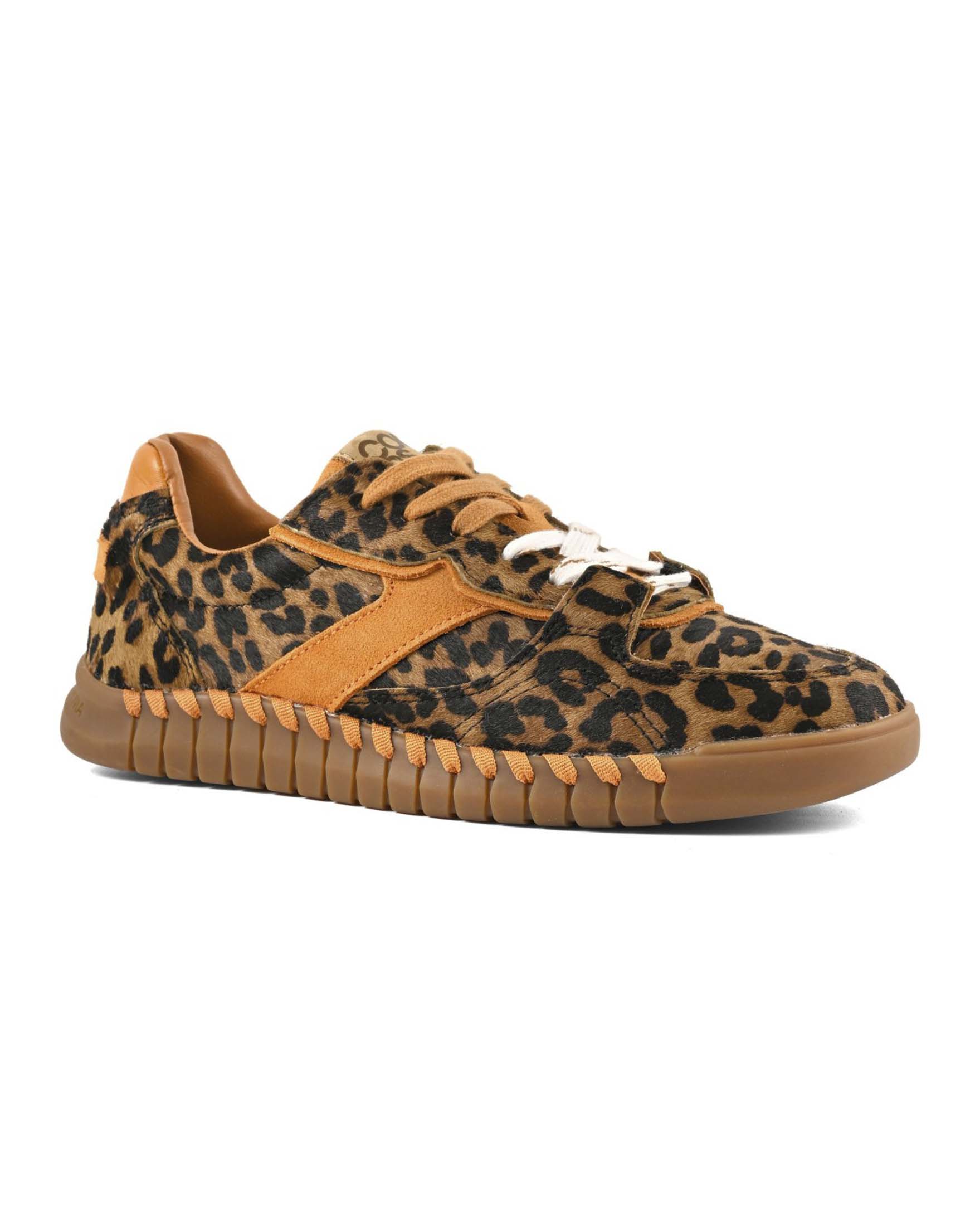Sneakers Colors of California in cavallino con stampa leopardata e inserti a contrasto image