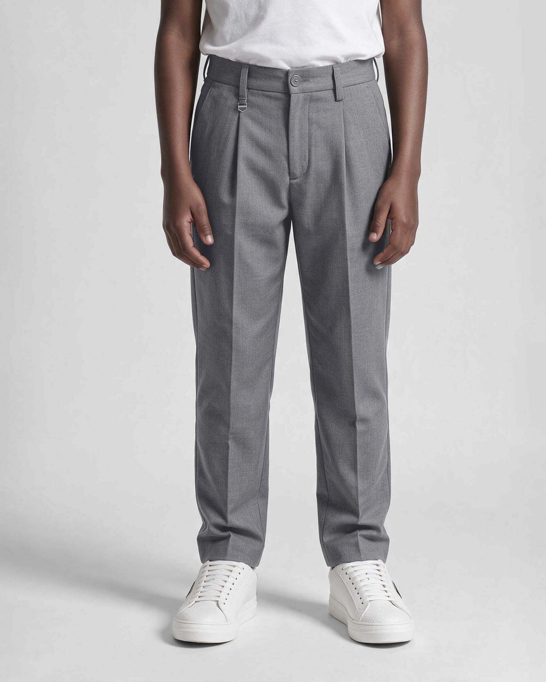 Pantalone grigio Antony Morato in misto viscosa con pinces image