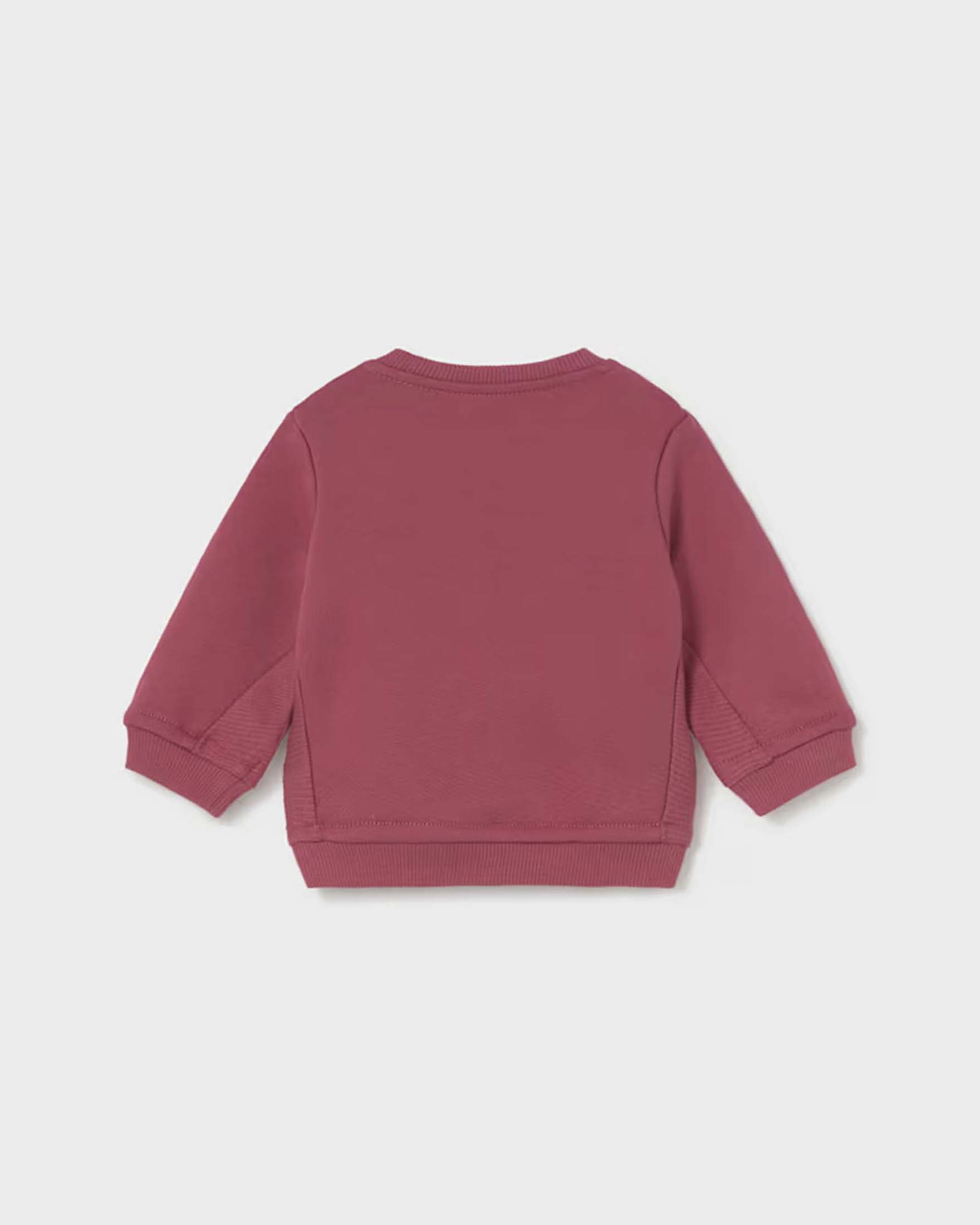Felpa Mayoral fucsia in misto cotone con orsetto ricamato image