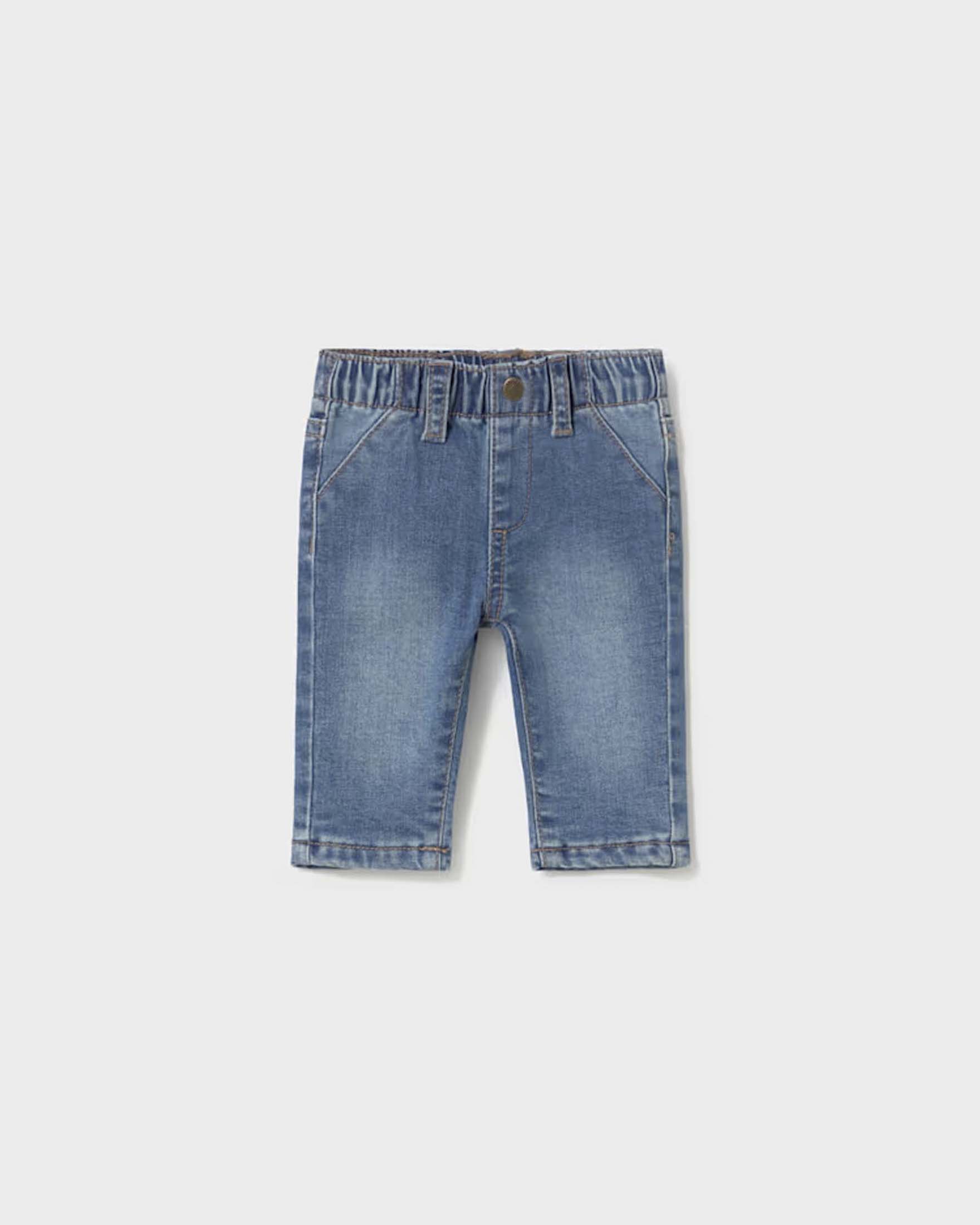 Bermuda di jeans Mayoral lavaggio chiaro in misto cotone elasticizzato