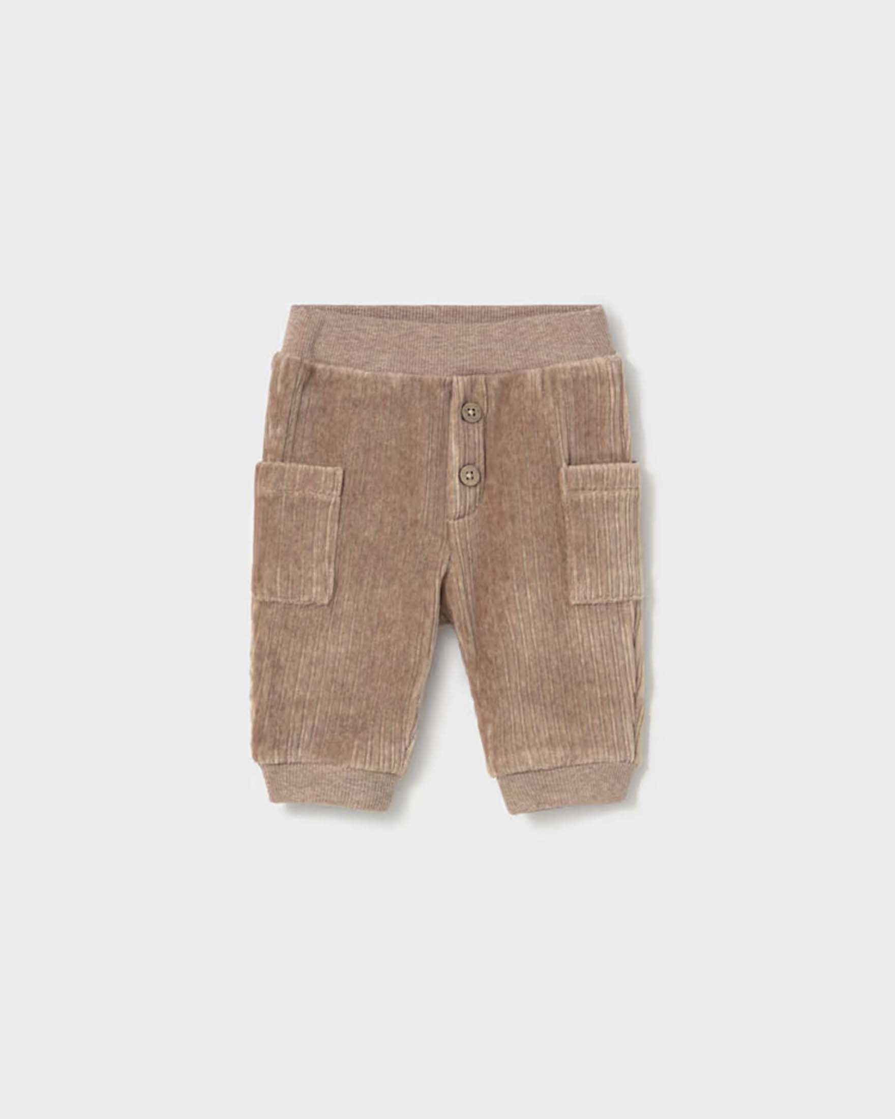 Pantaloni cargo Mayoral beige in velluto a coste di misto cotone