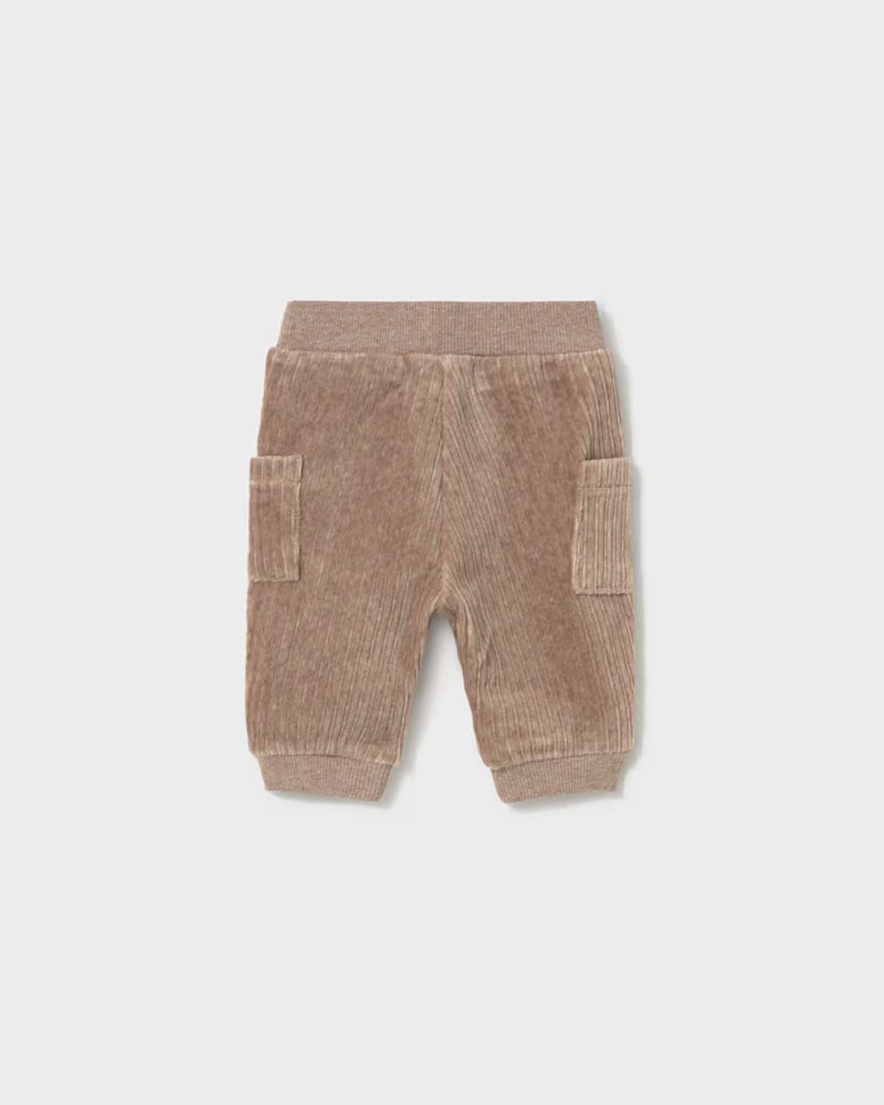 Pantaloni cargo Mayoral beige in velluto a coste di misto cotone image