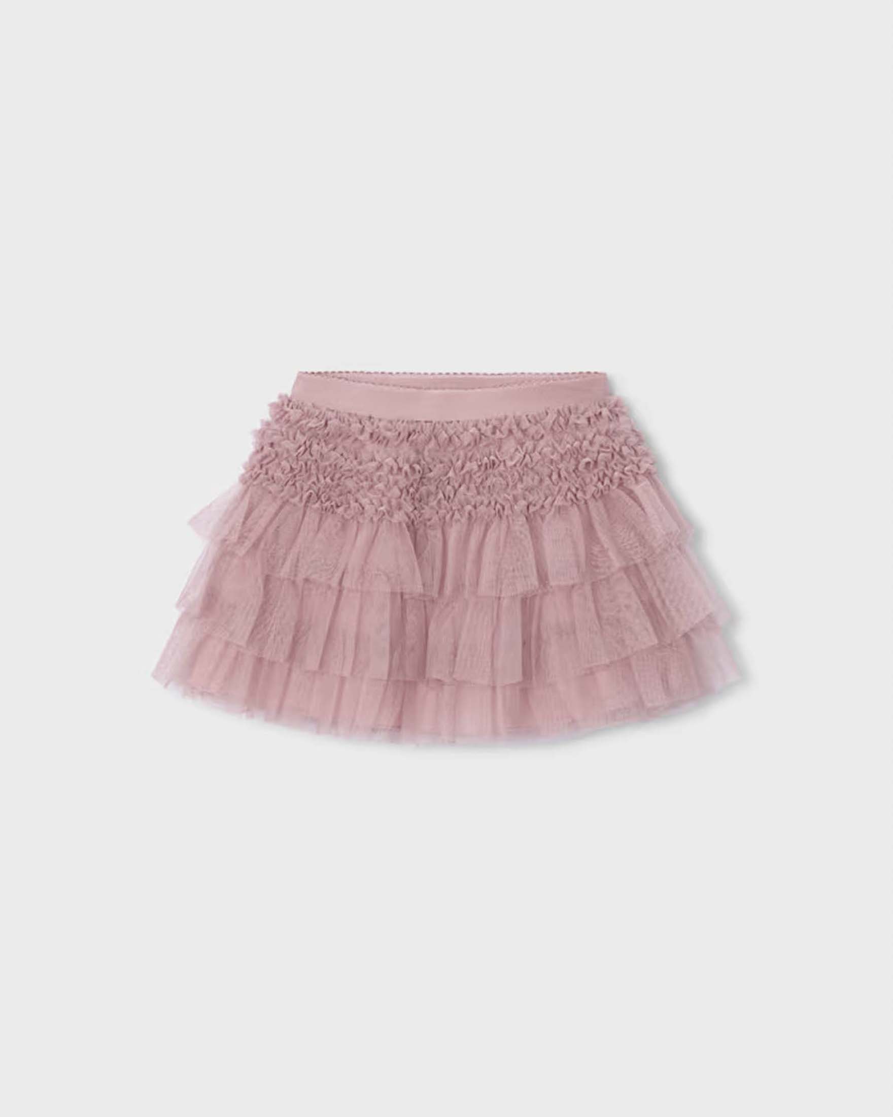 Gonna Mayoral rosa in tulle a balze